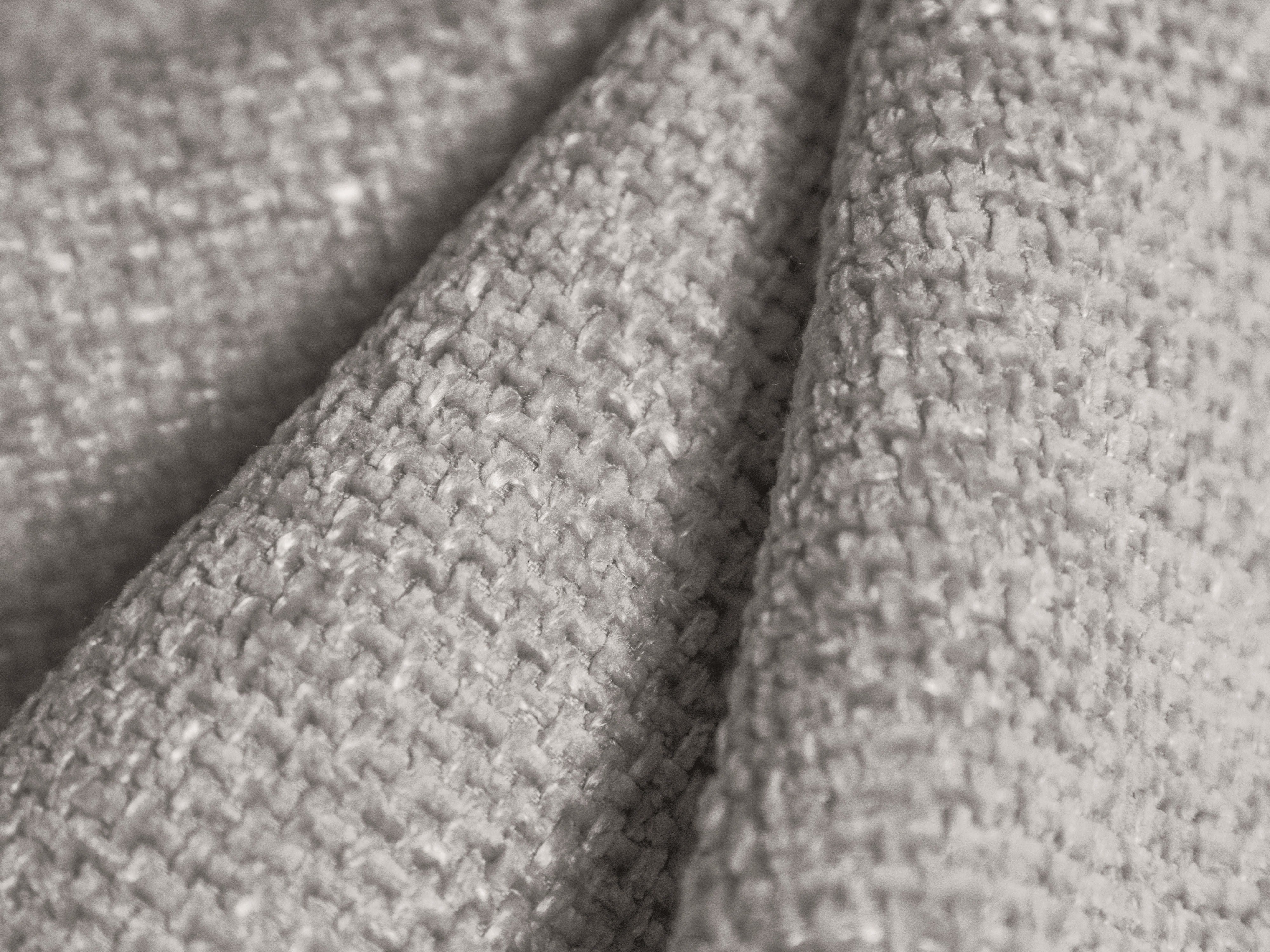 Modulový rohový gauč pravostranný pre 7 osôb MILEY svetlosivý šenil hodvábny