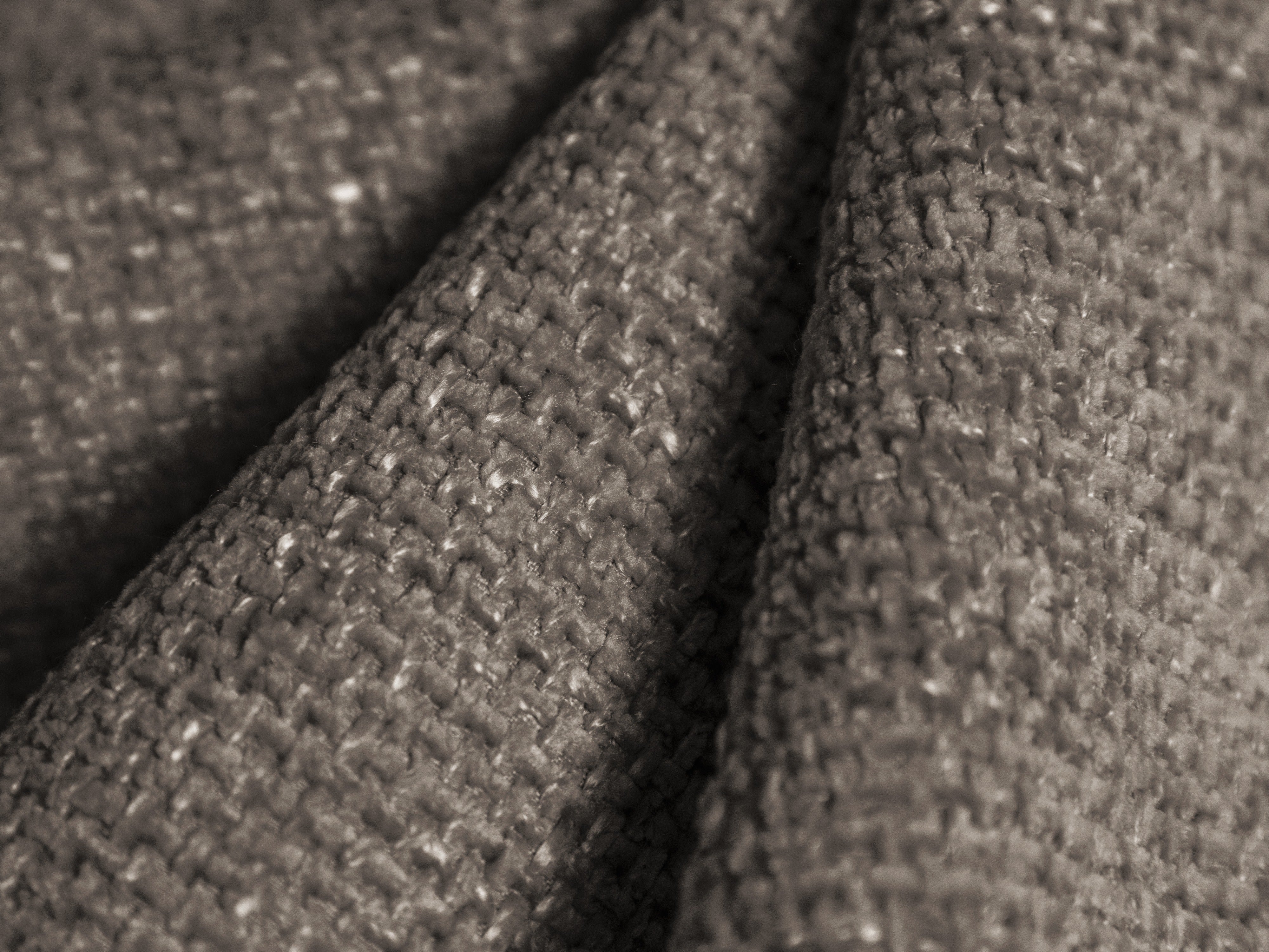 Right-facing modular corner sofa for 7 people MILEY in silky gray chenille