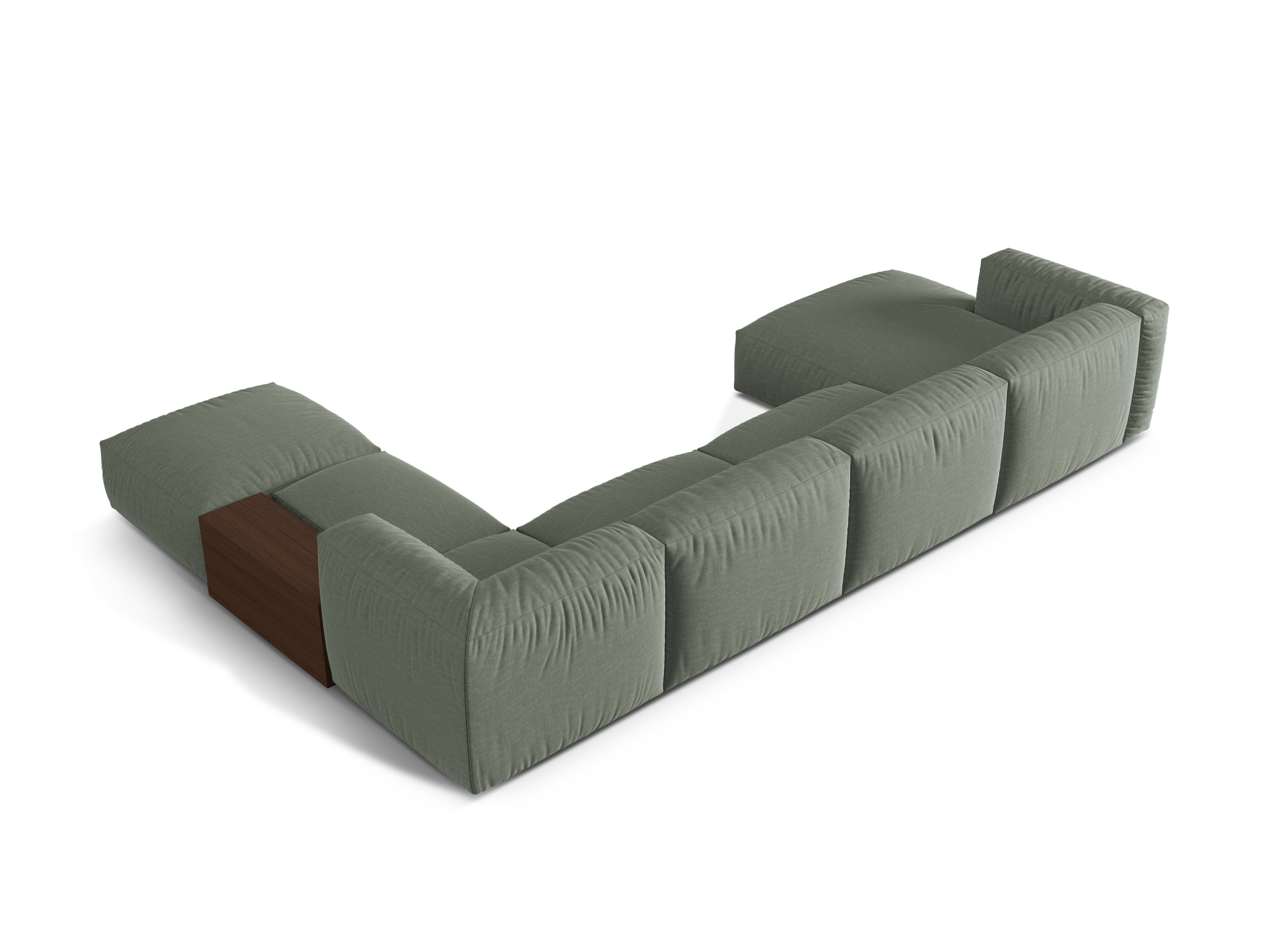 Right -sided panoramic corner Martin Olive Green