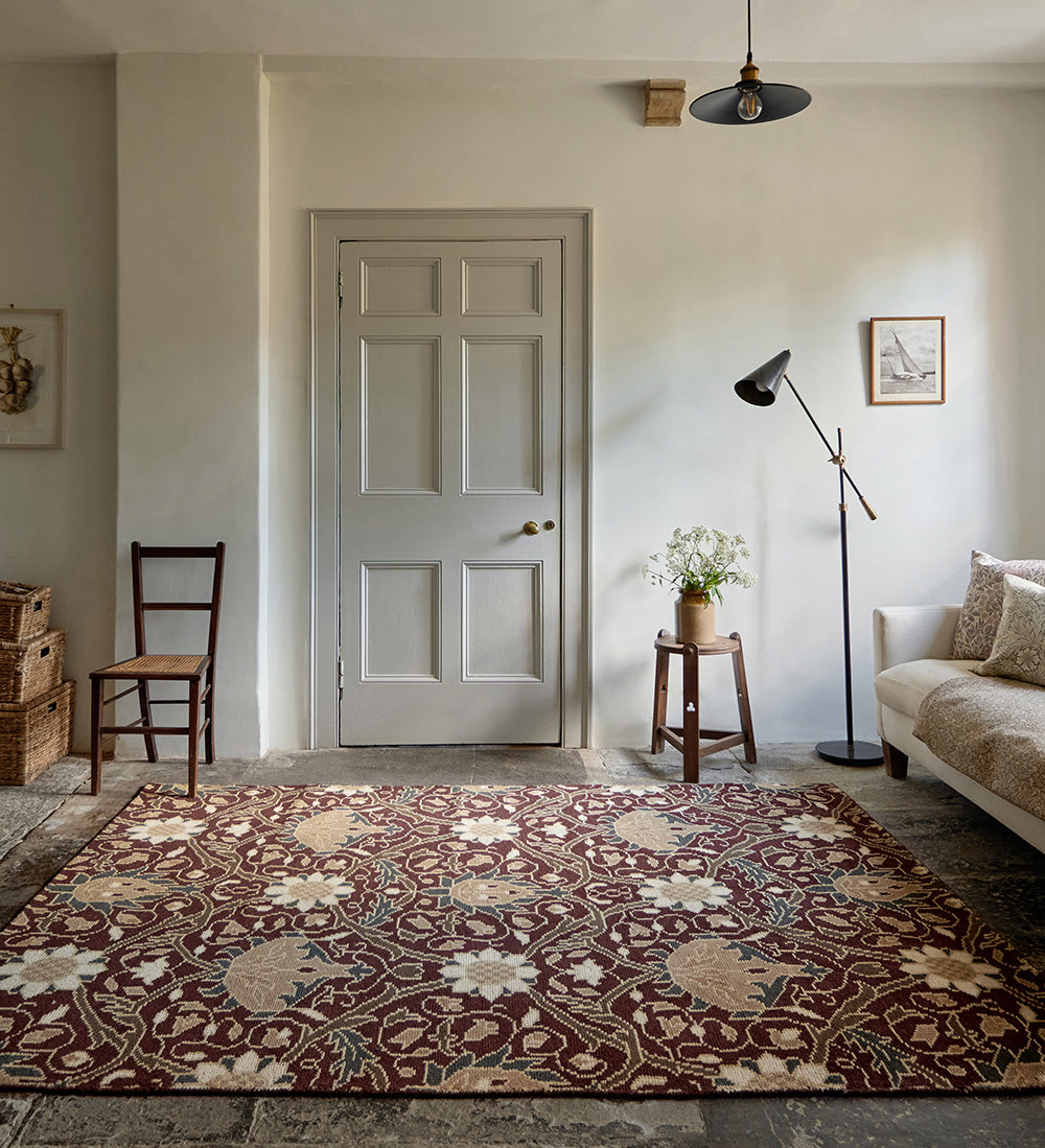 Koberec MONTREAL RUSSET bordovo-bežový