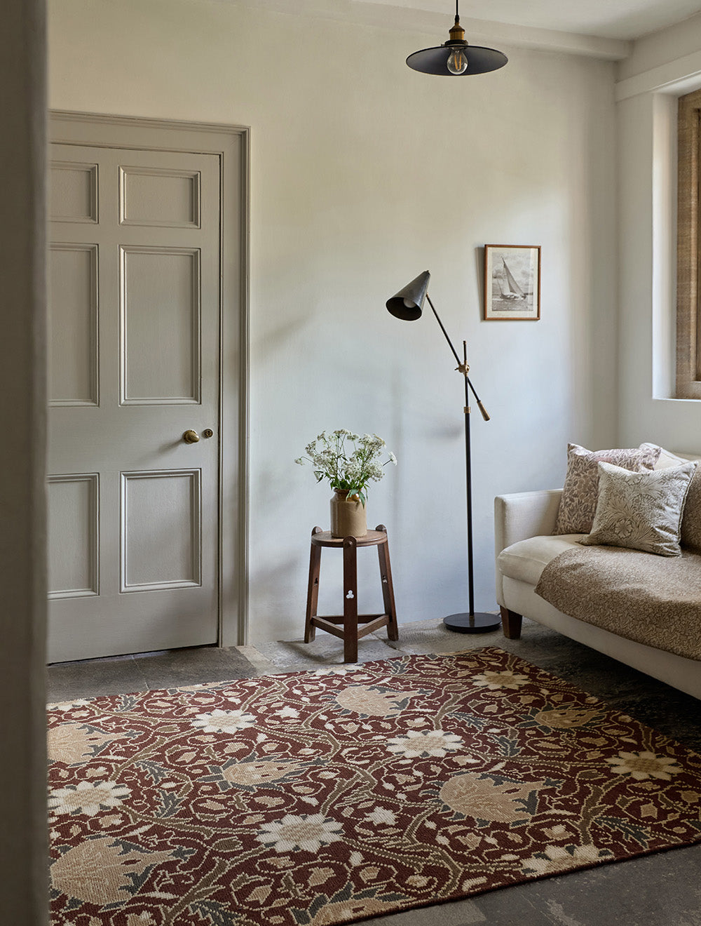 Koberec MONTREAL RUSSET bordovo-bežový