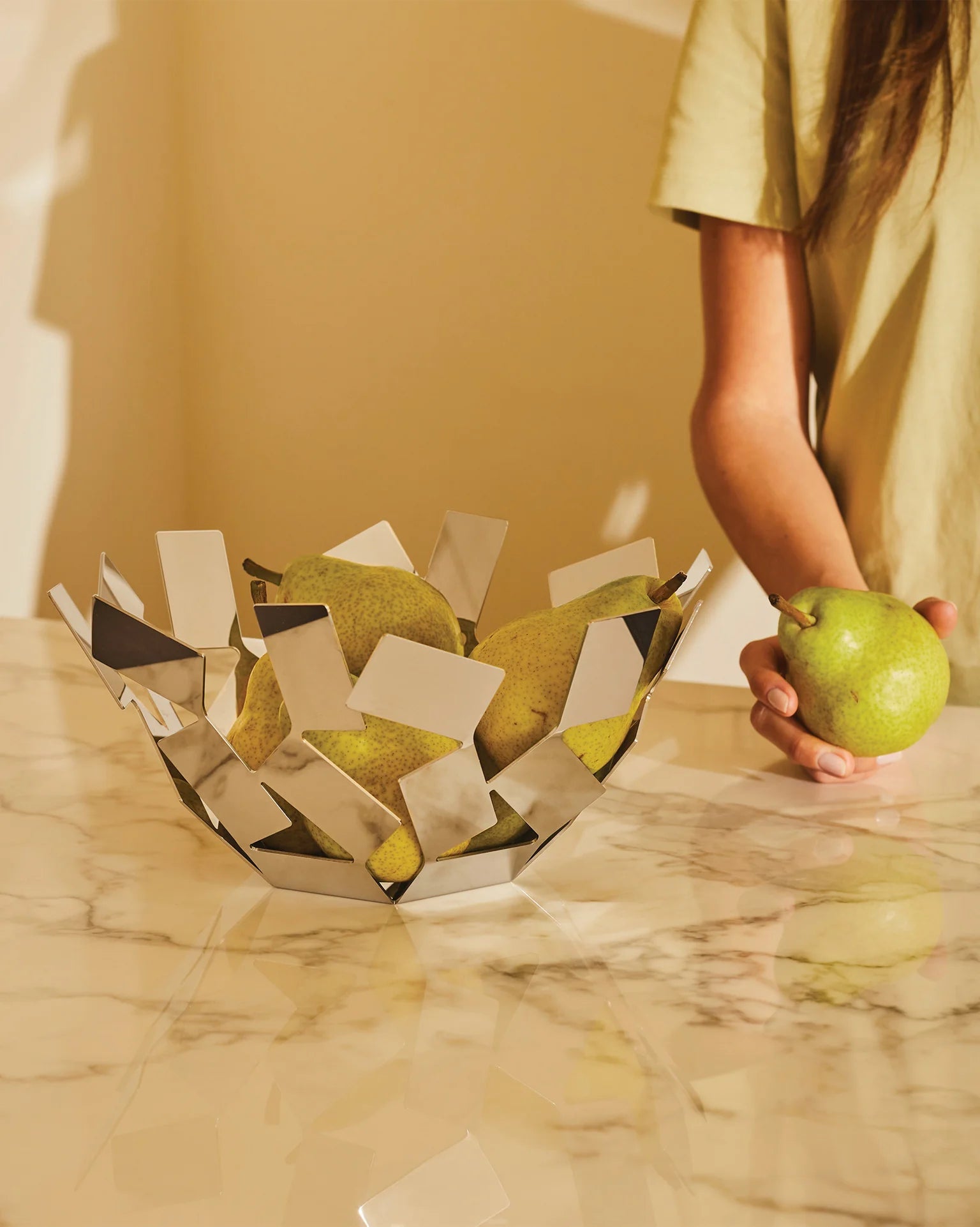 Fruit basket LA STANZA DELLO SCIROCCO silver