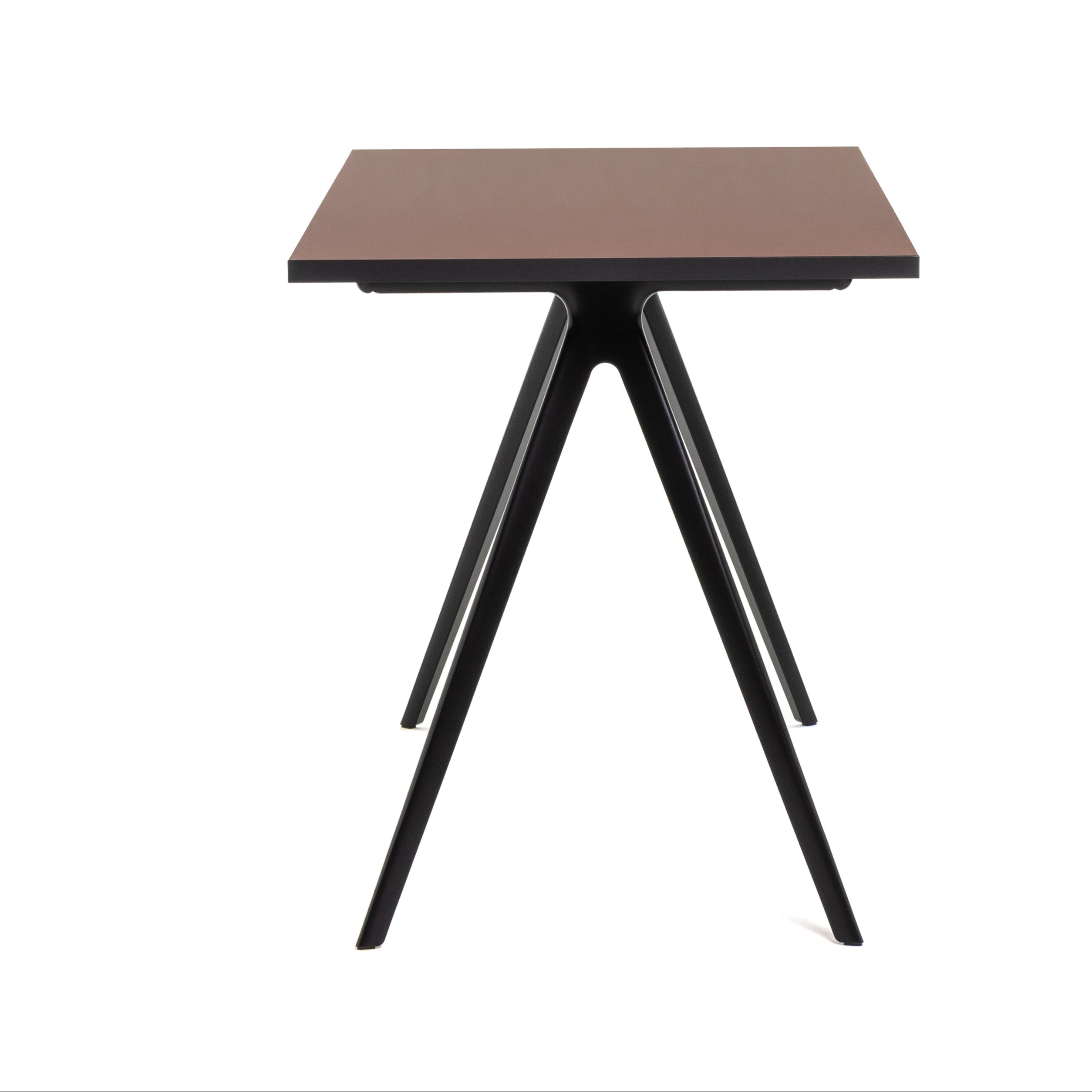 Písací stôl BAGUETTE bordový s čiernym podstavcom