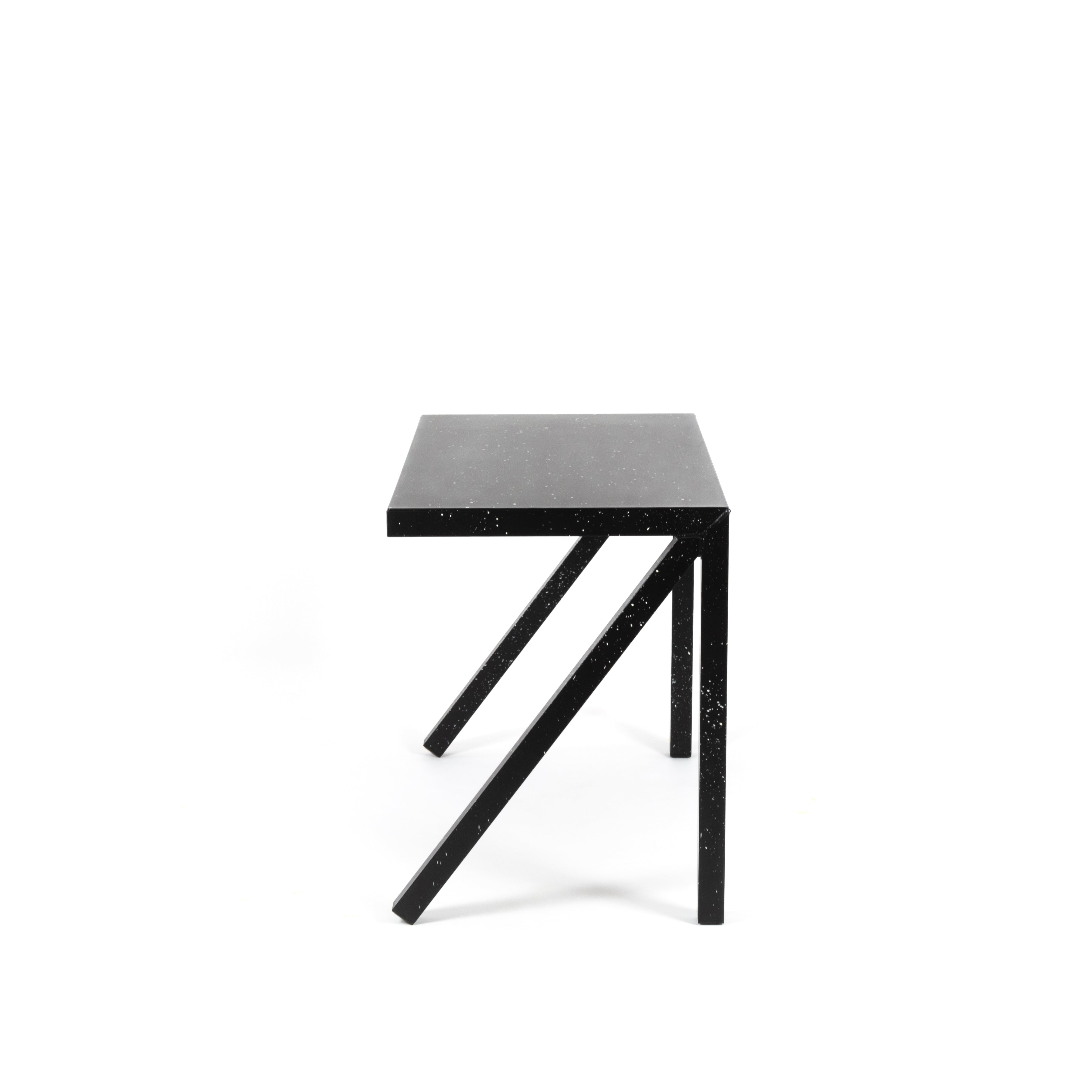 Písací stôl BUREAURAMA čierny s bielym