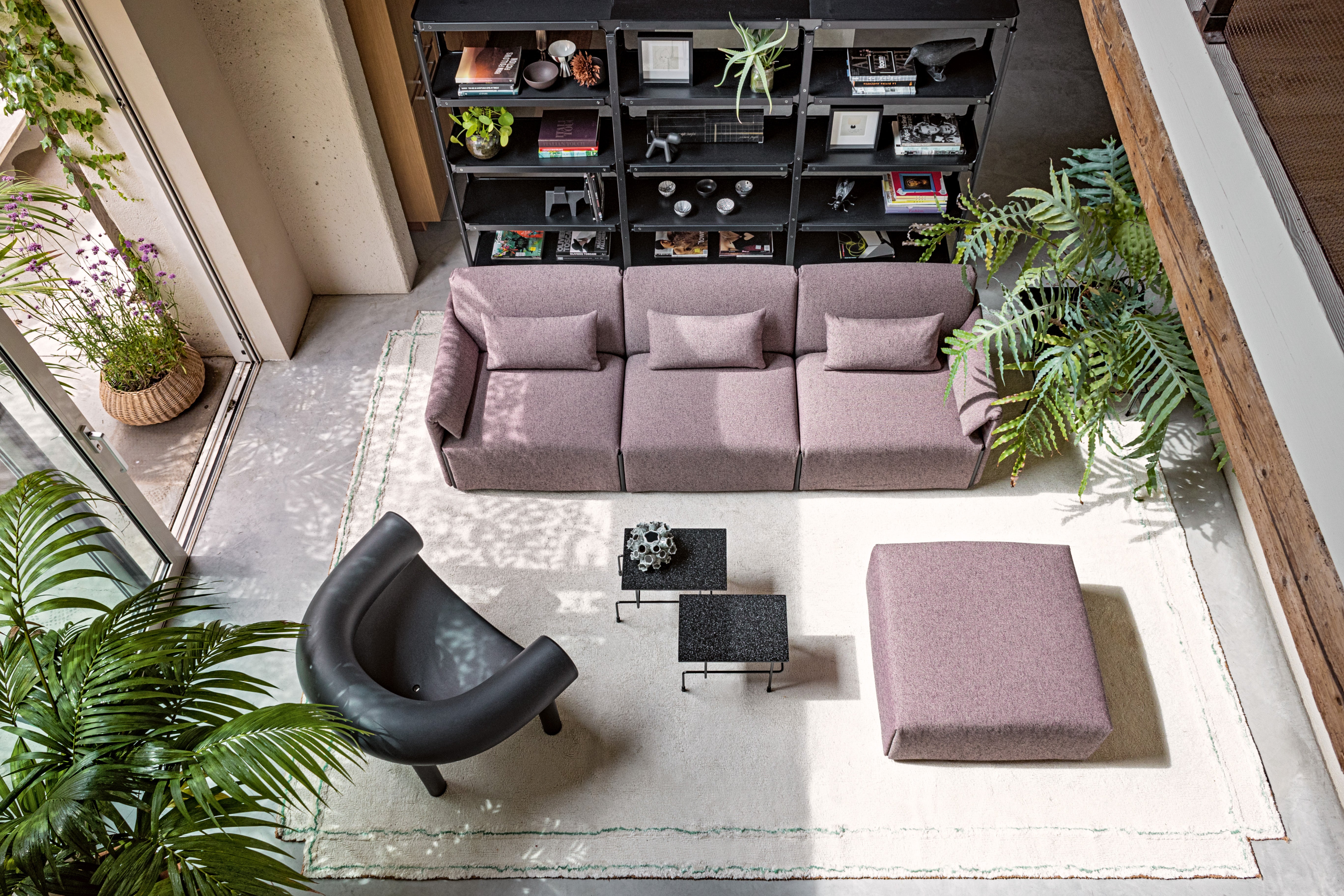 Modulová pohovka COSTUME - čalúnený stredný modul