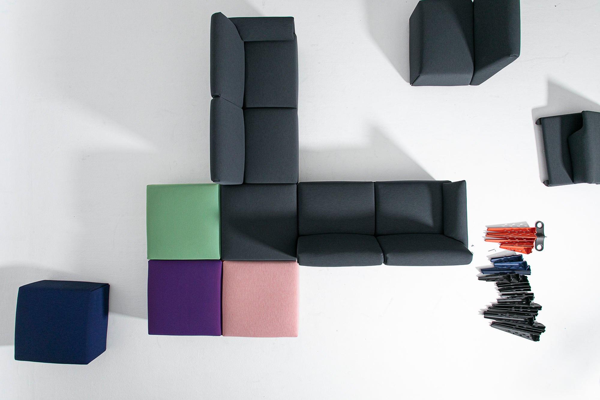 Upholstered COSTUME ottoman