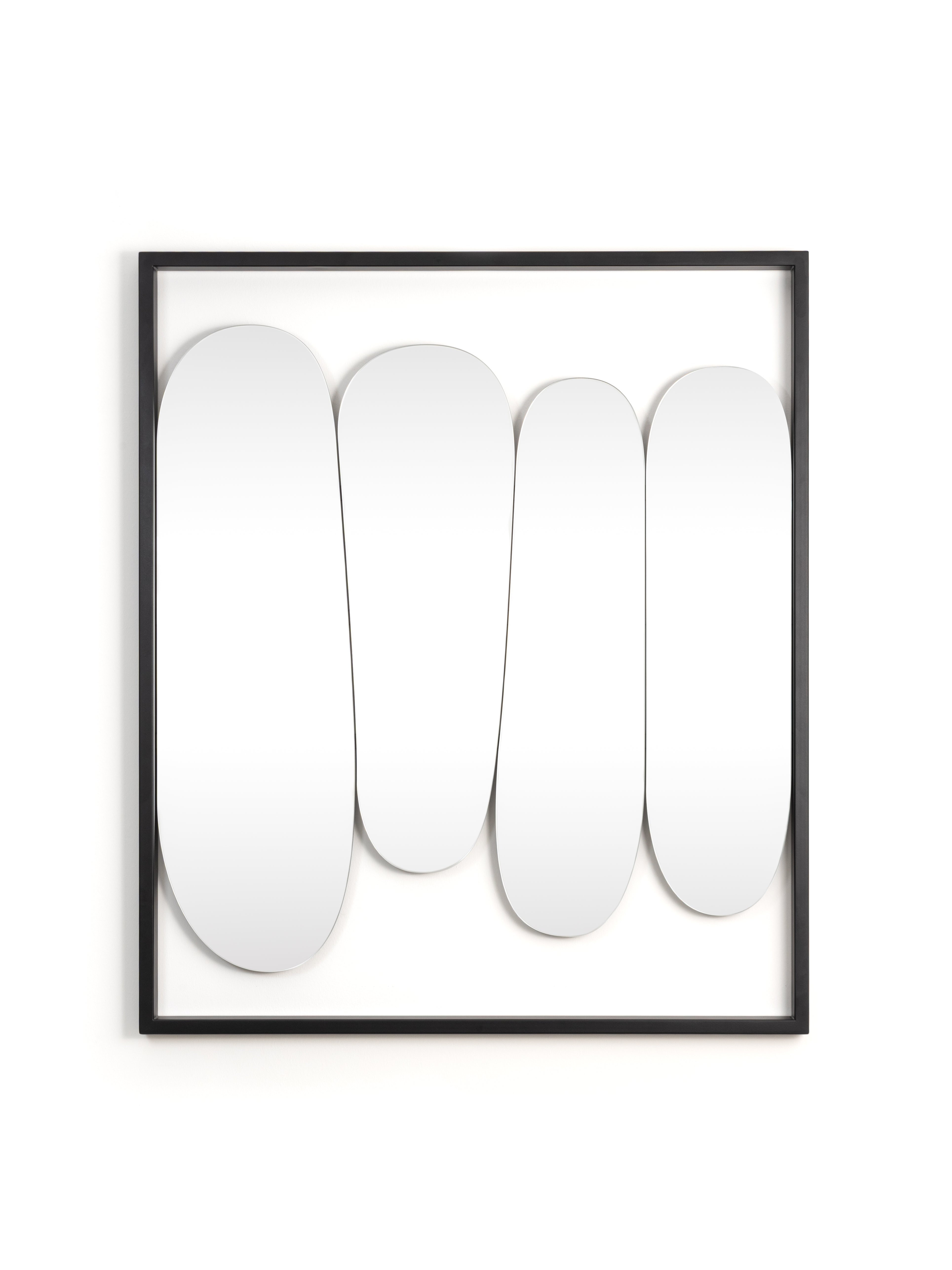MORPHED black wall mirror