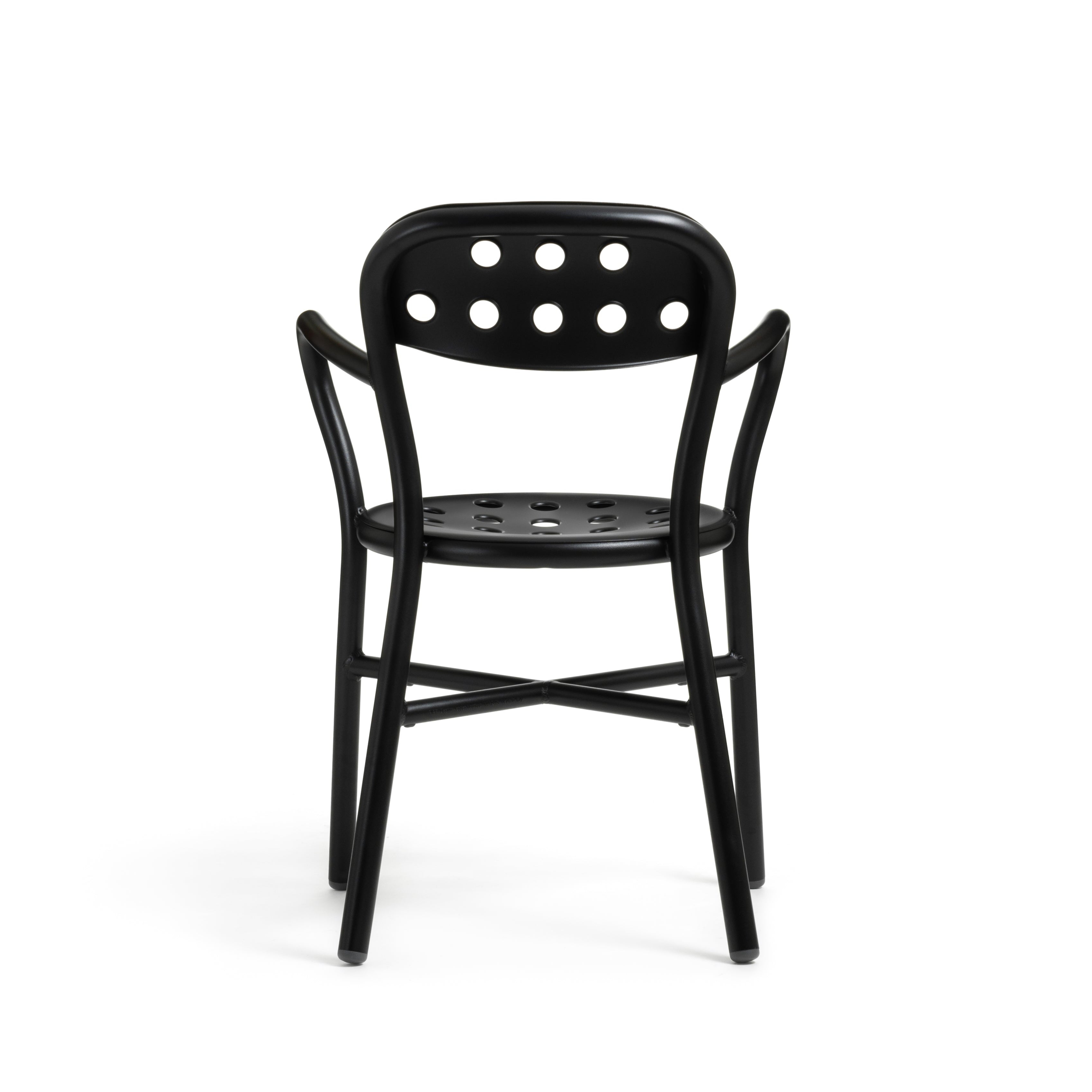 Outdoor armchair PIPE black