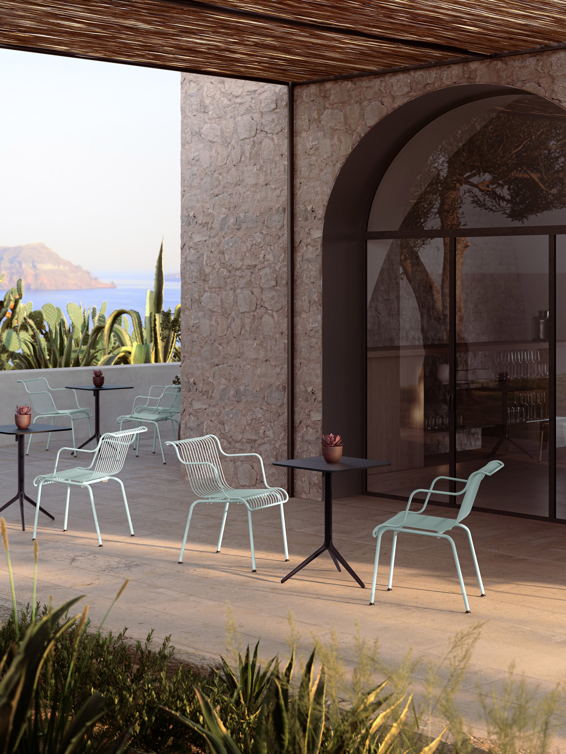 Záhradná stolička SOUTH oranžová