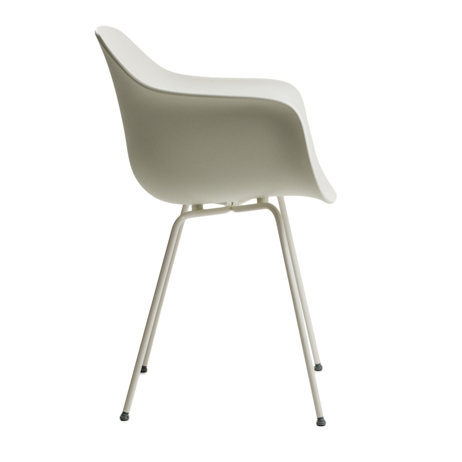 Fotel SUBSTANCE biely s kovovou základňou