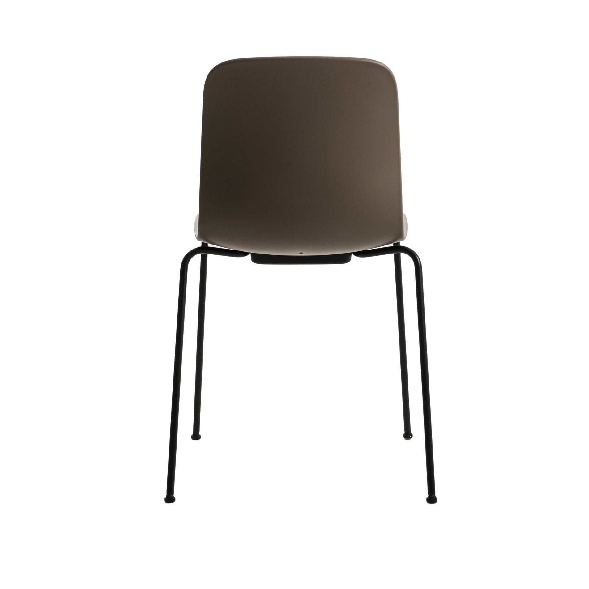 SUBSTANCE chair in brown with a metal base