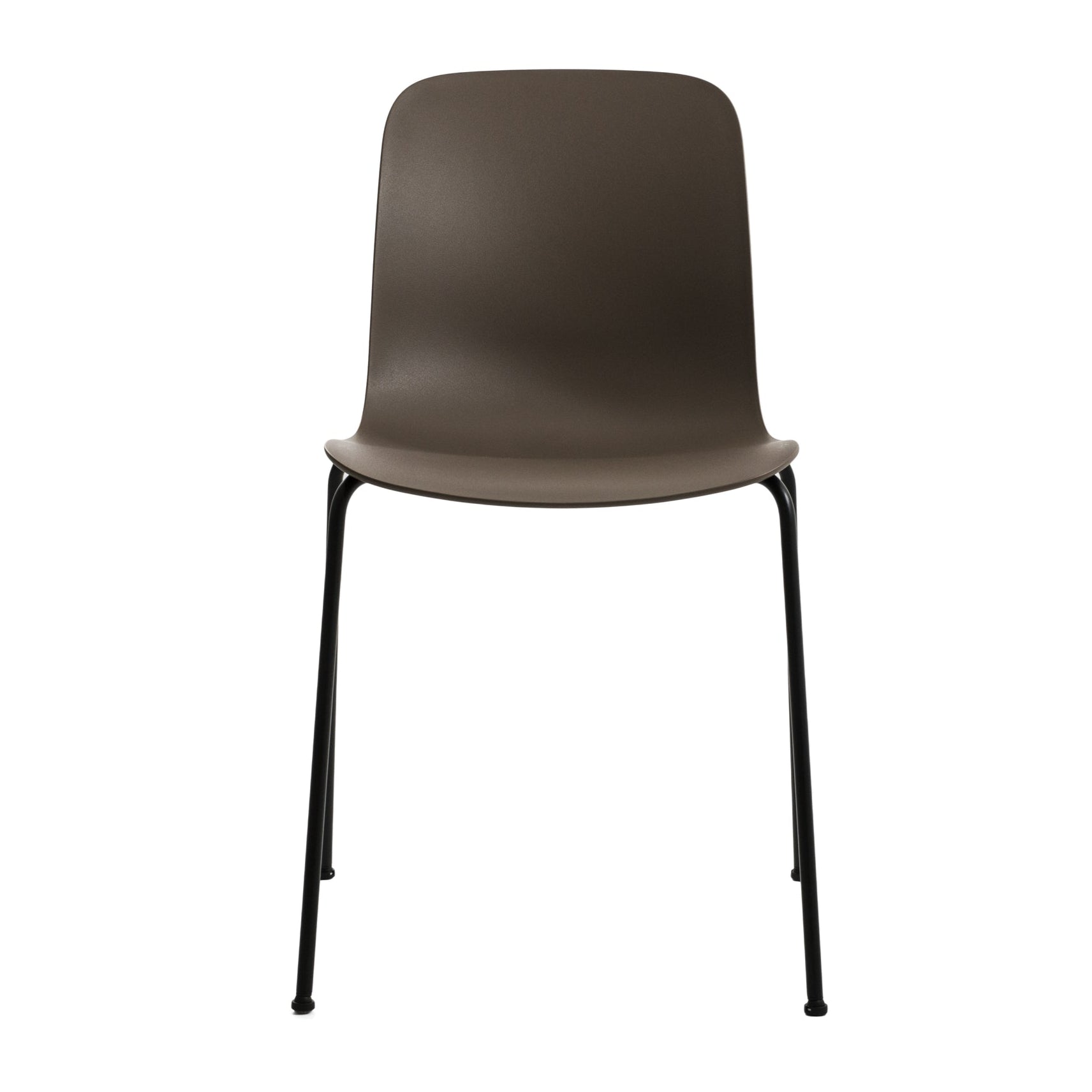 SUBSTANCE chair in brown with a metal base