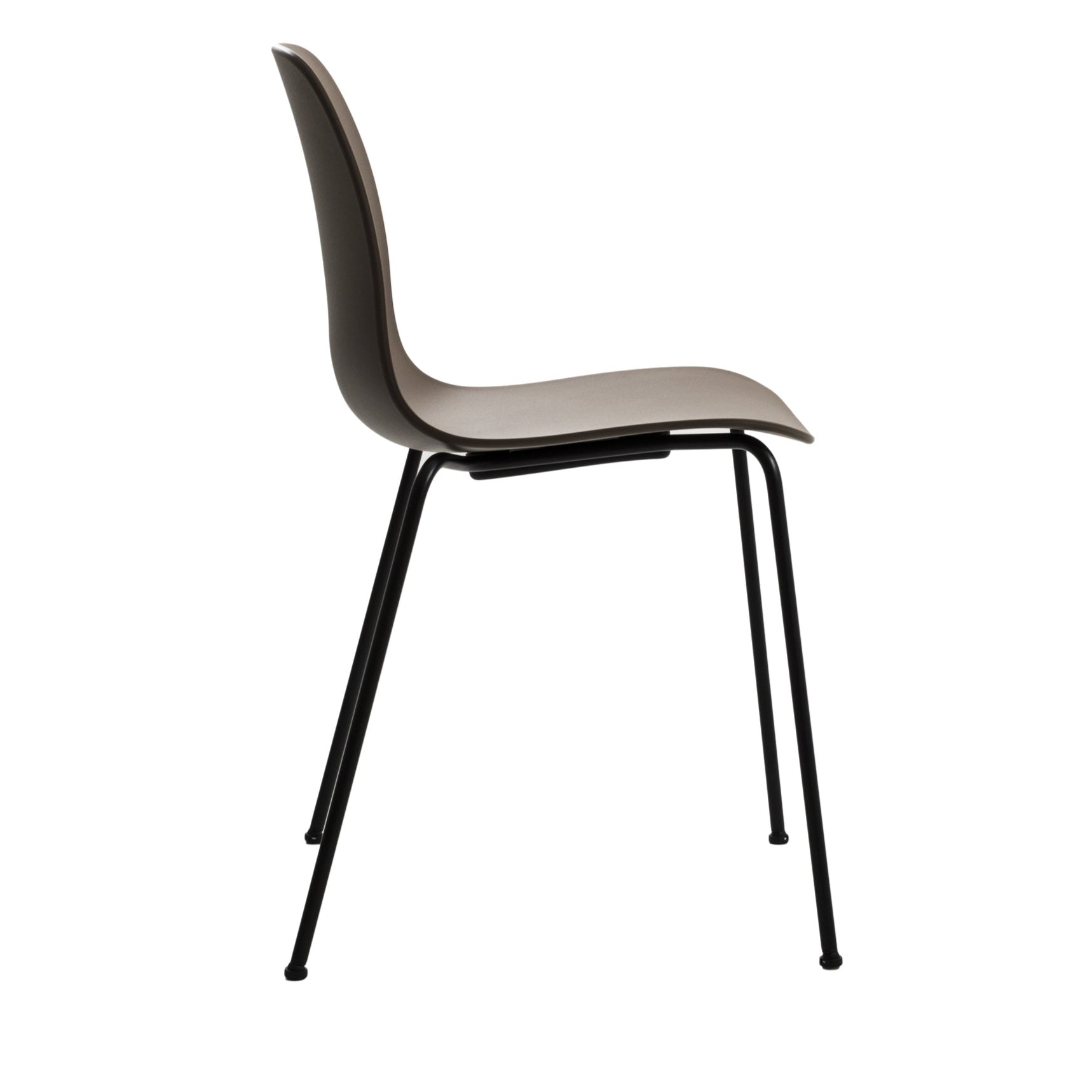 SUBSTANCE chair in brown with a metal base
