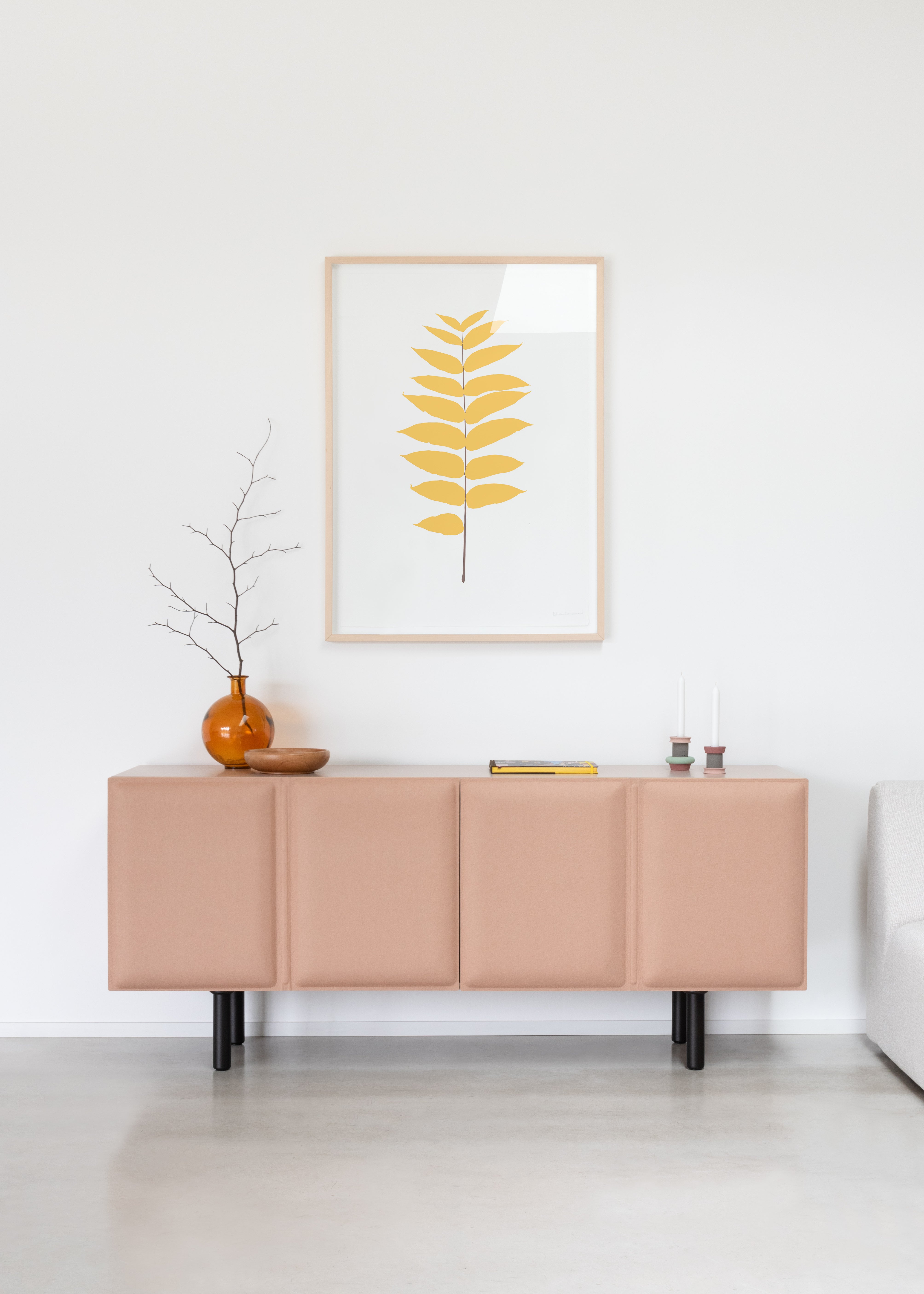 Televízna skrinka TACITO béžový filc