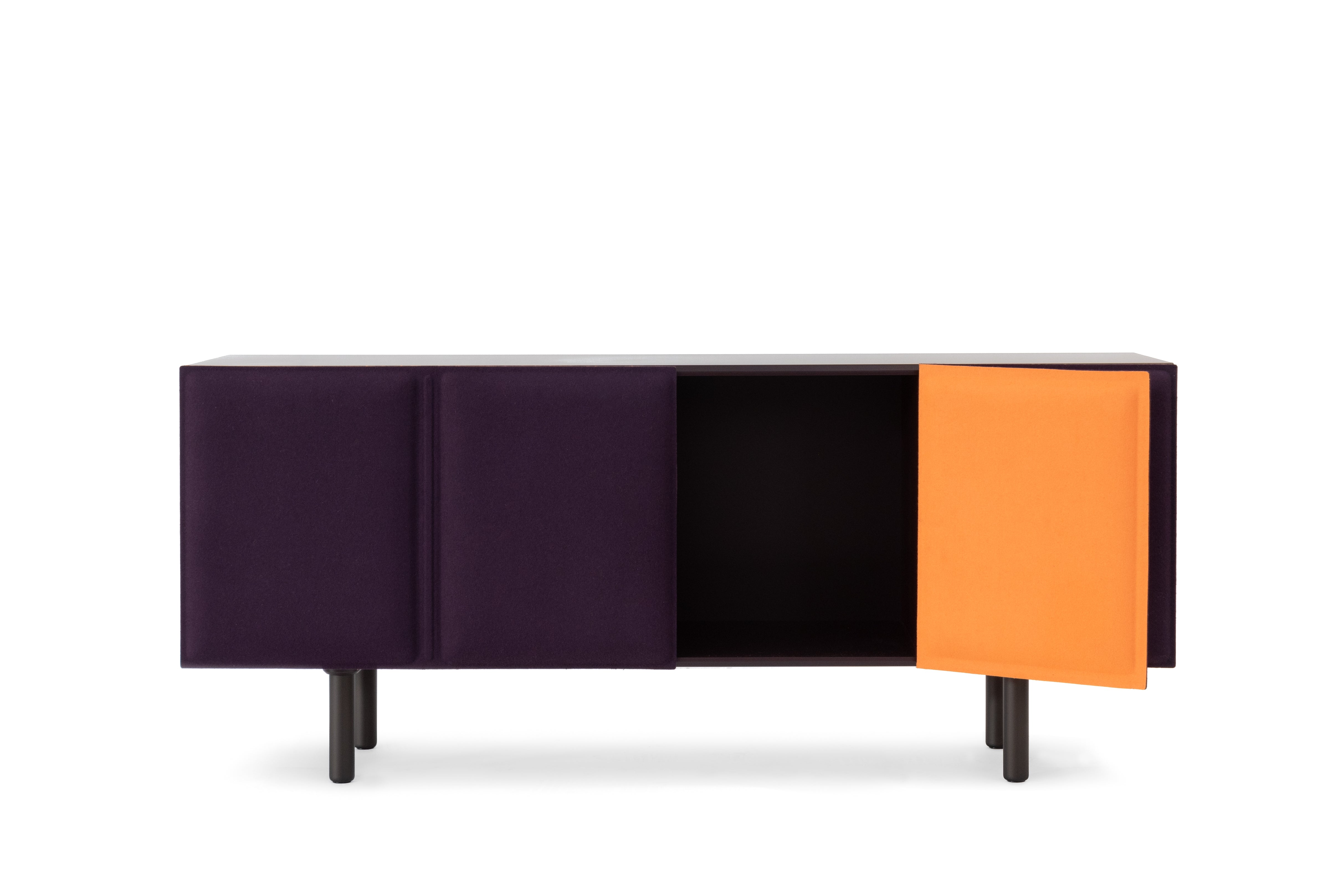 TACITO TV cabinet purple felt