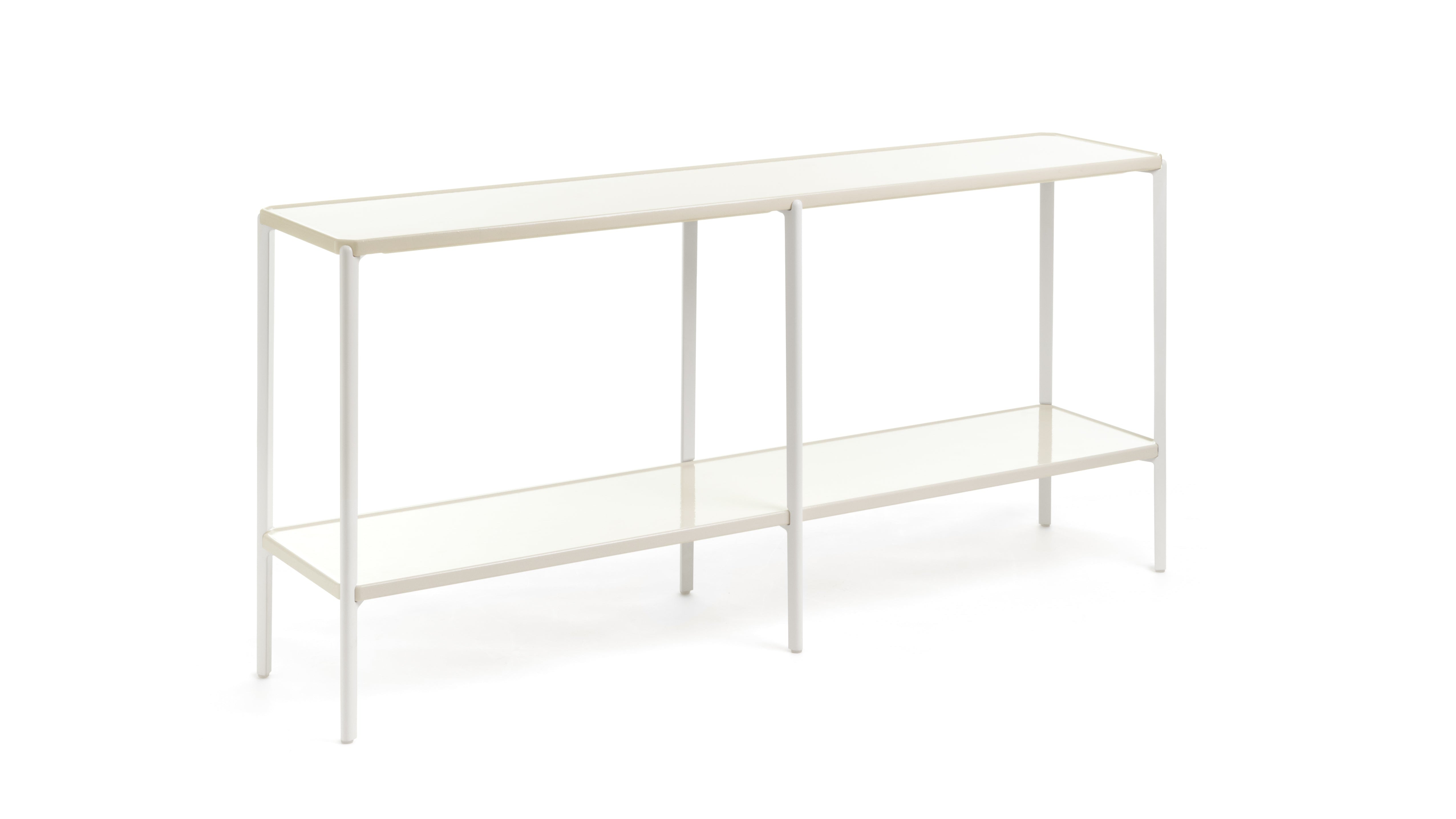 Dvojitý regál TAMBOUR krémový betón