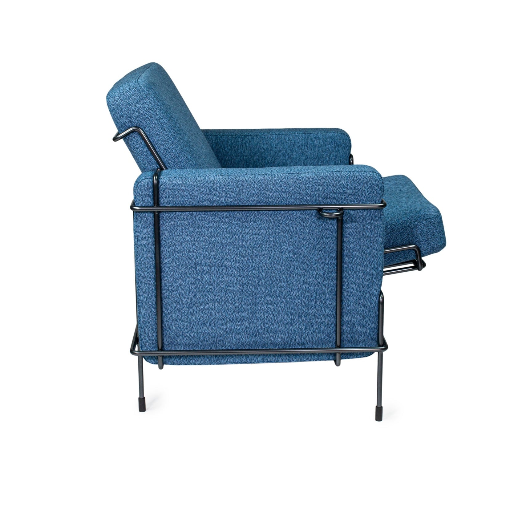 Fotel TRAFFIC čalúnený s čiernym oceľovým podstavcom