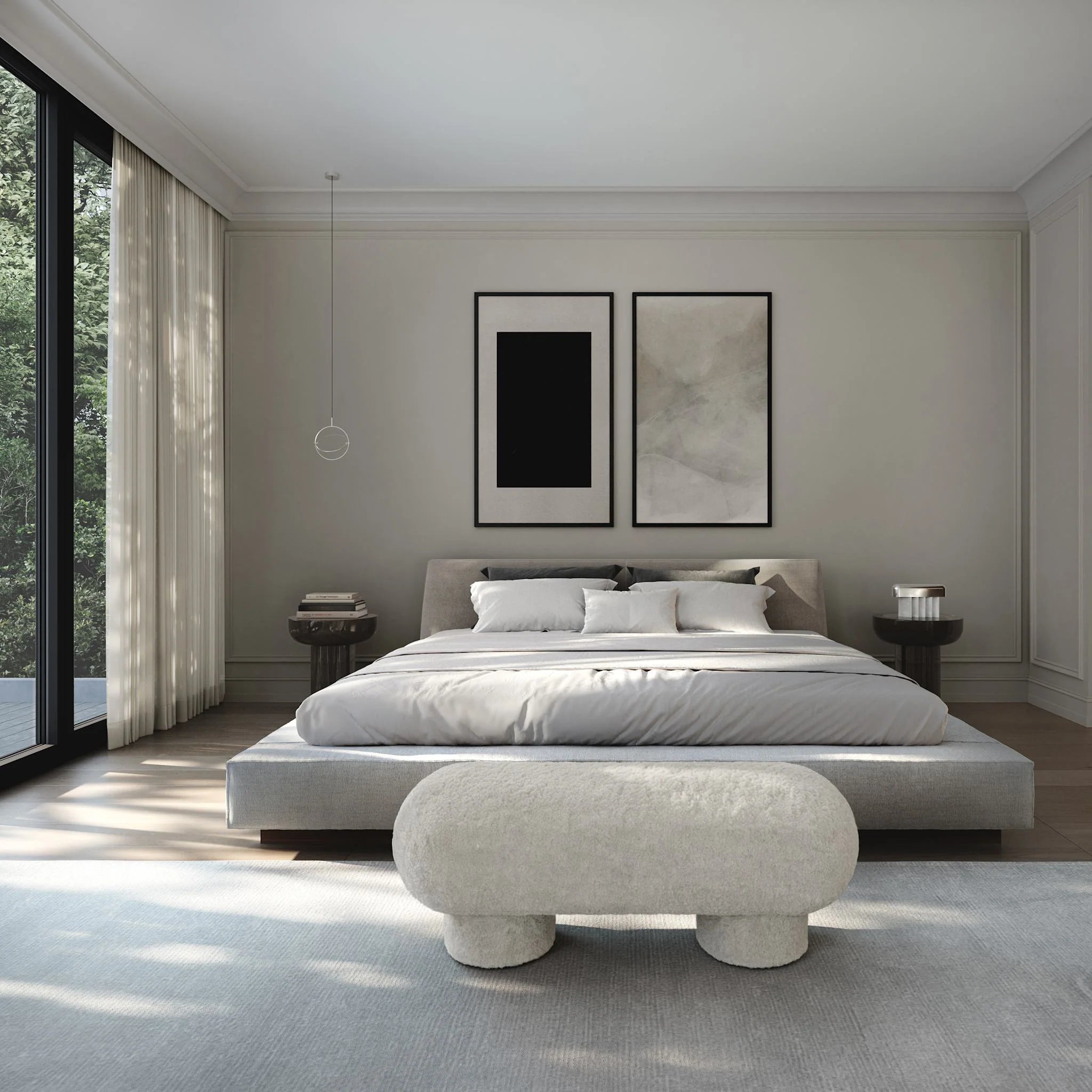 Side table Crown Smot glass