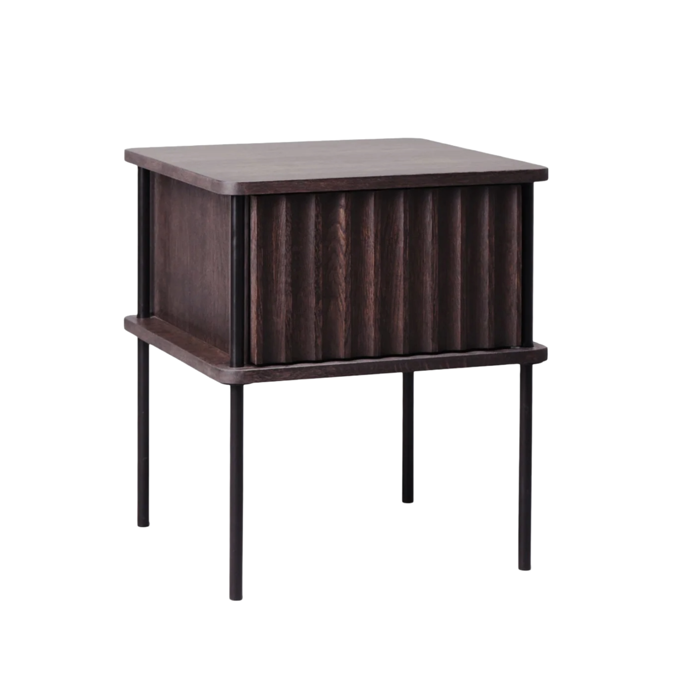 MAYA Nightstand in Ebony Oak Wood