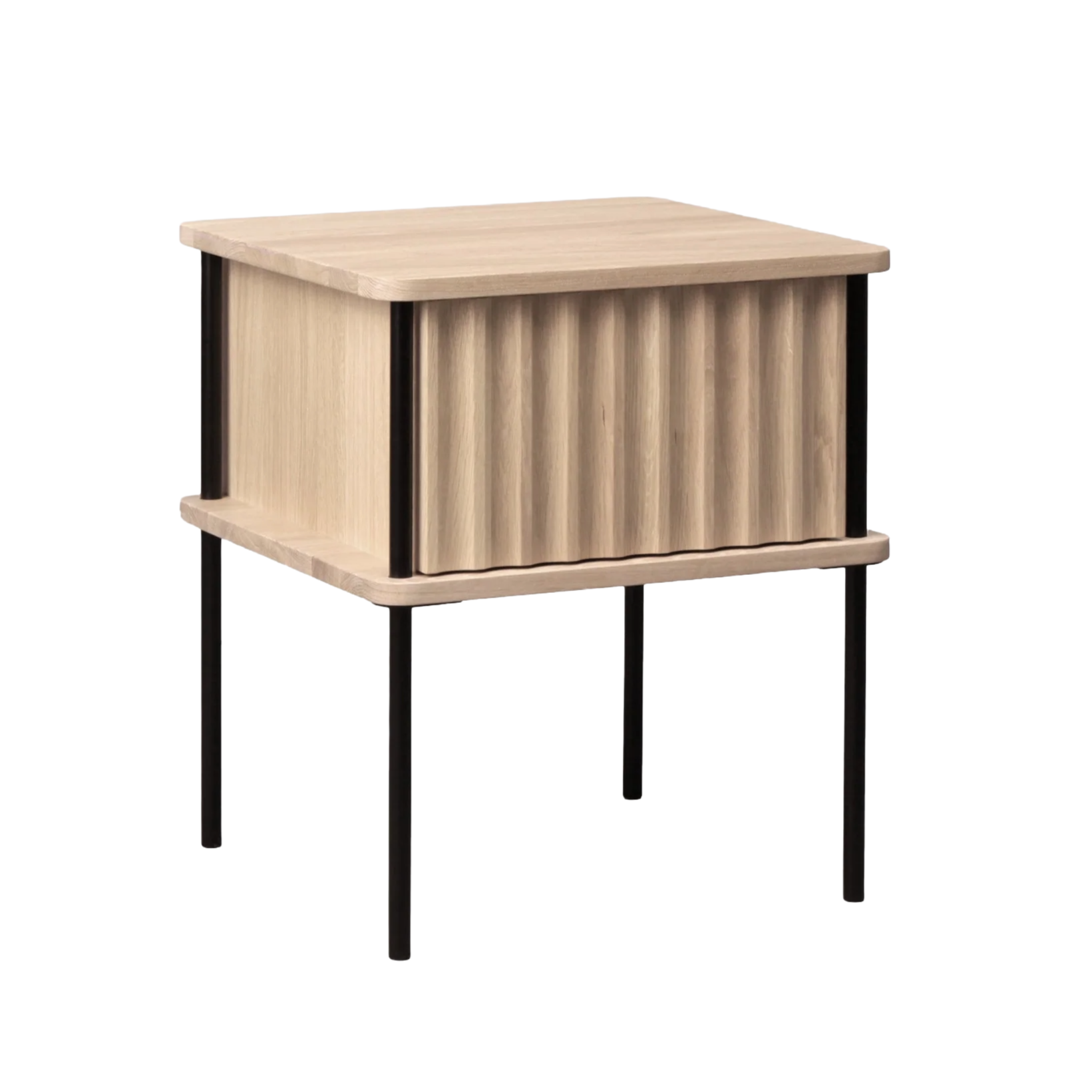 MAYA Nightstand Bleached Oak Wood