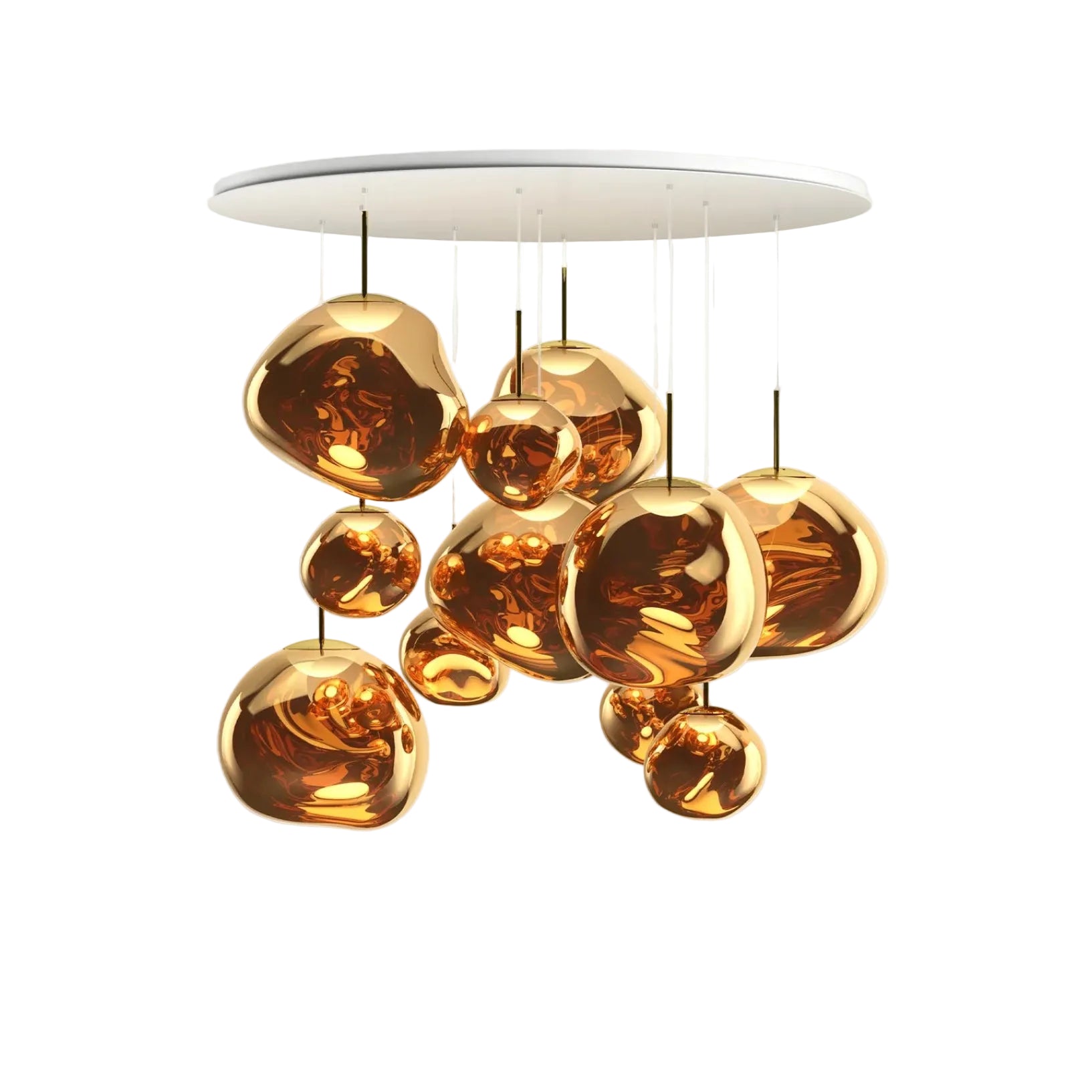 Stropná lampa MELT MEGA zlatá