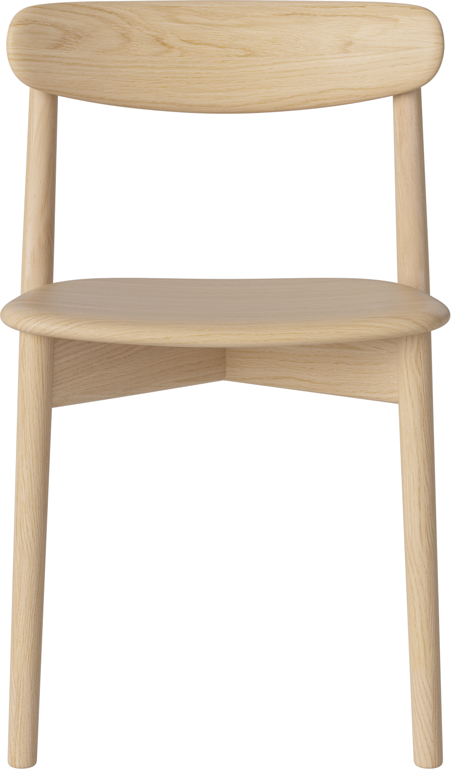 Stolička MERGE bielené dubové drevo