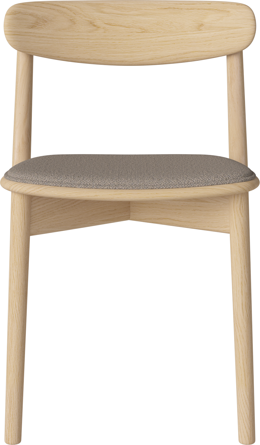 Stolička MERGE bielené dubové drevo