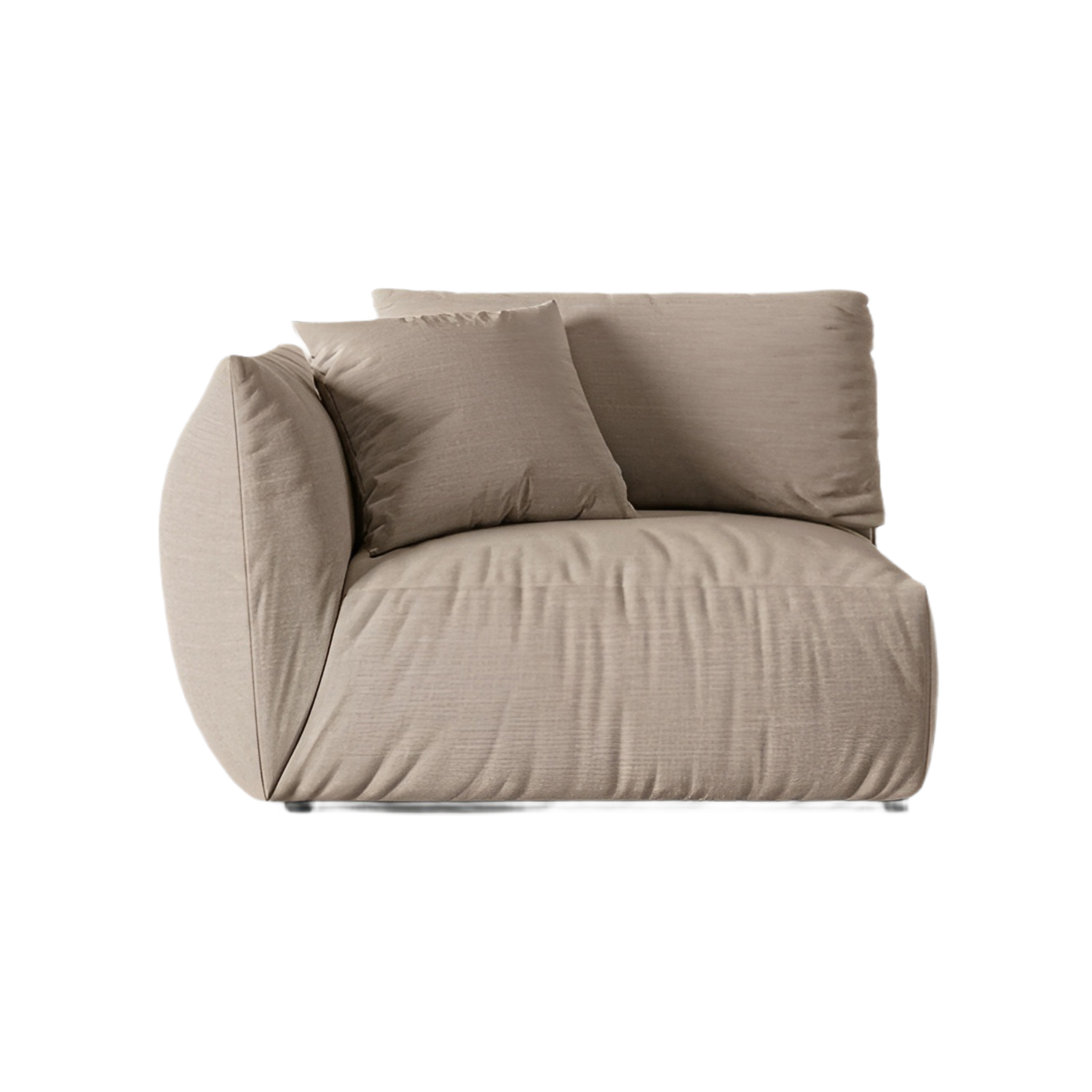 CHRIS modular sofa - wide left-sided element in sandy chenille