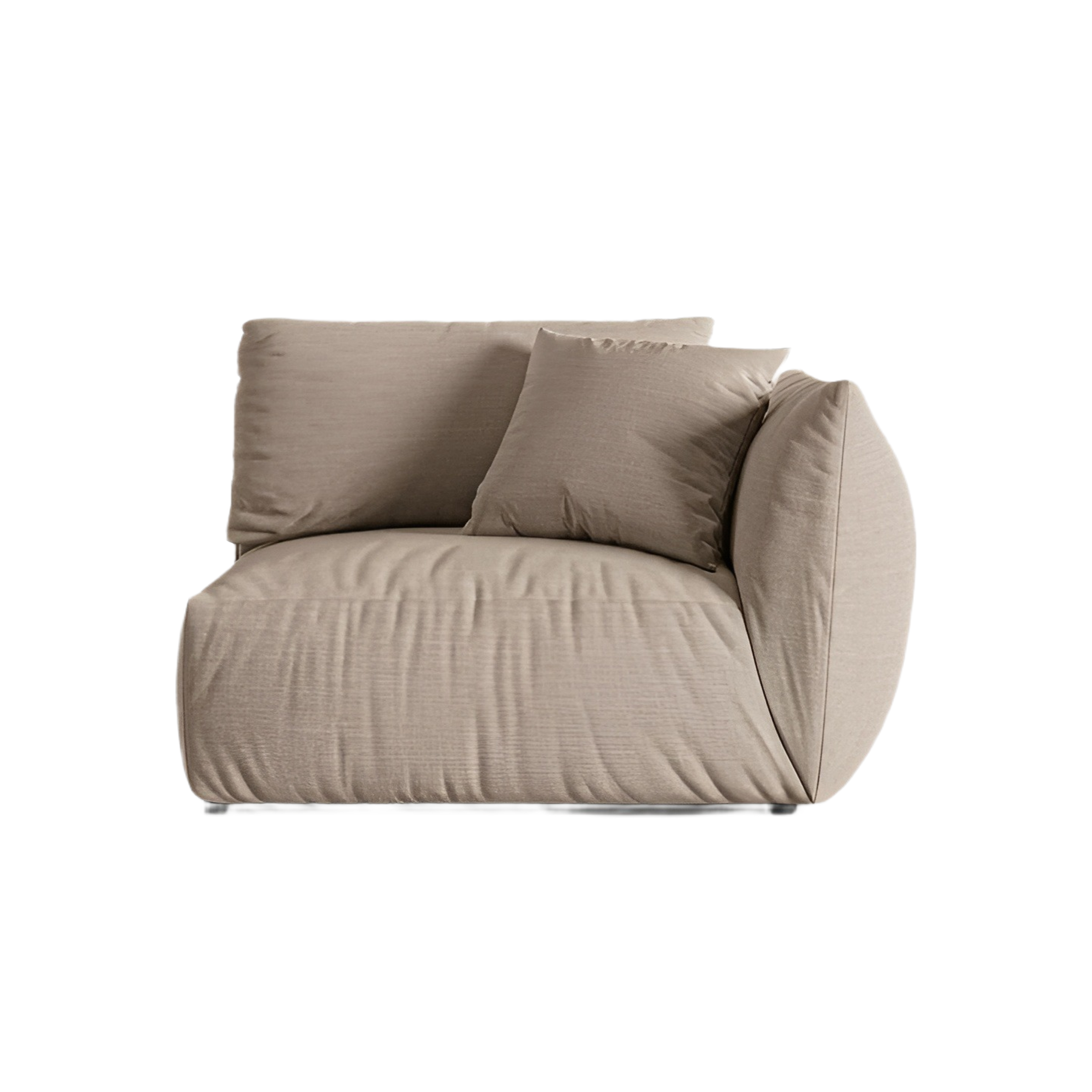 CHRIS modular sofa - wide right-side element in sandy chenille