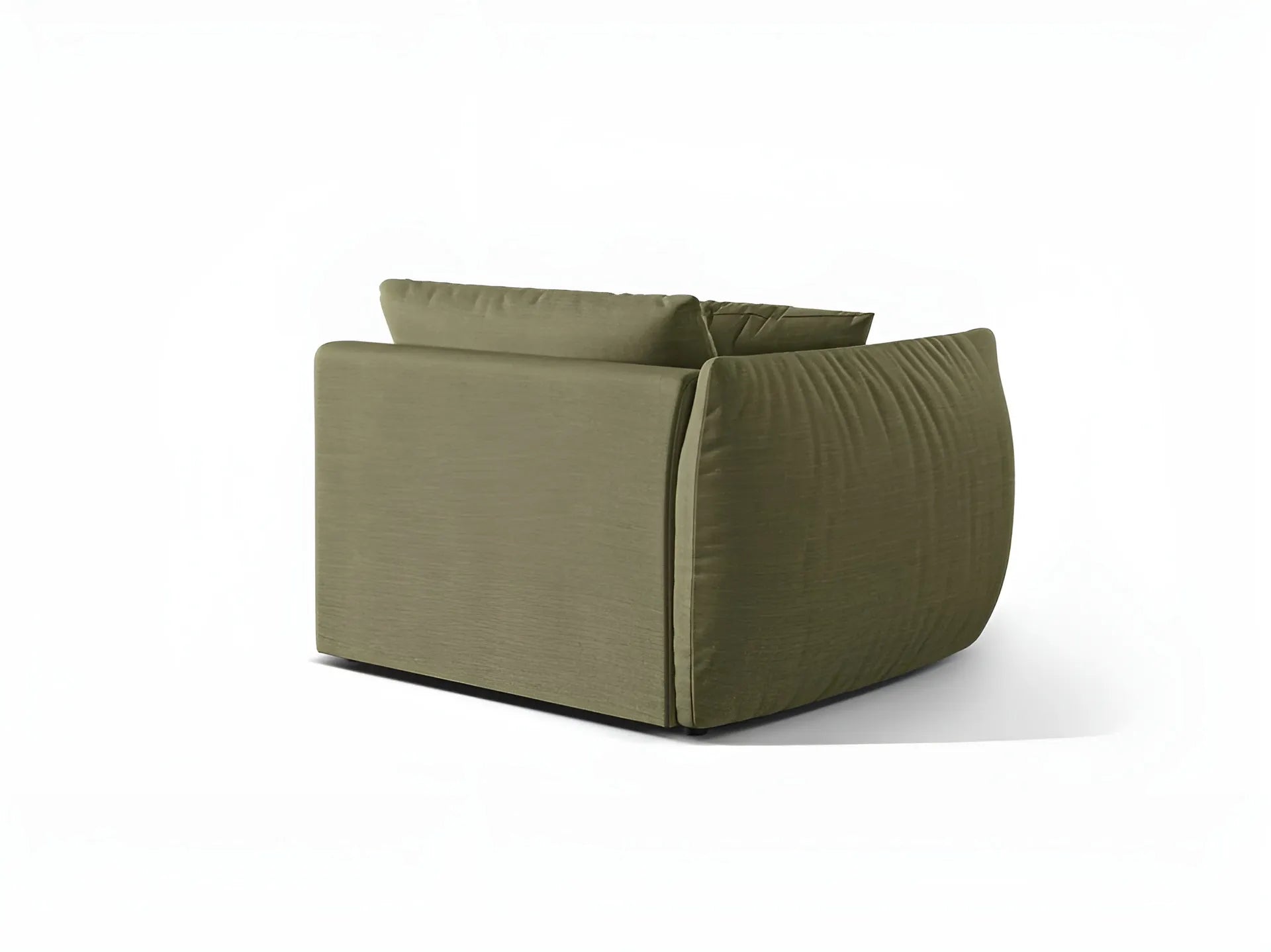 CHRIS modular sofa - wide left element green chenille