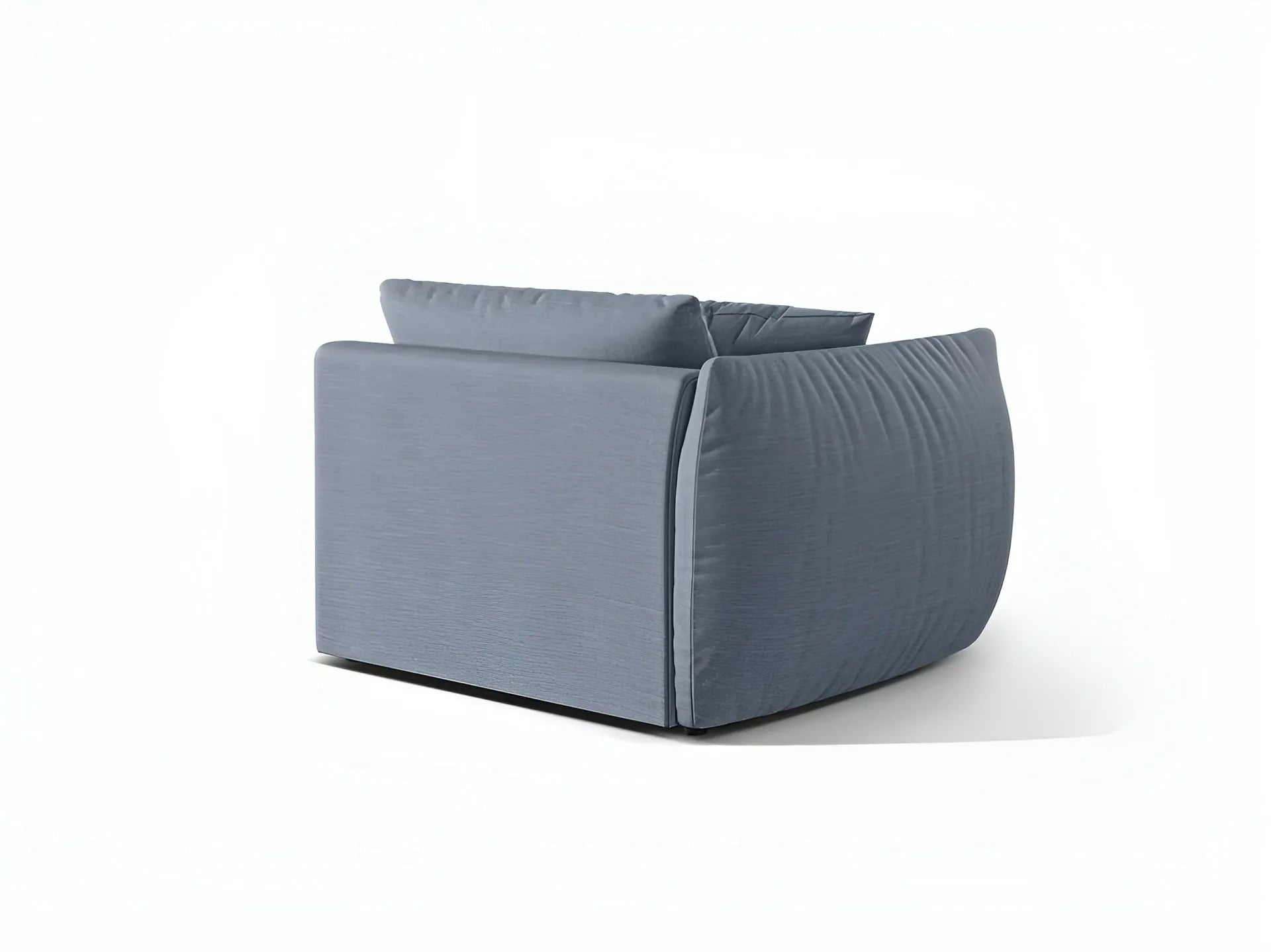 CHRIS modular sofa - wide left-side element light blue chenille