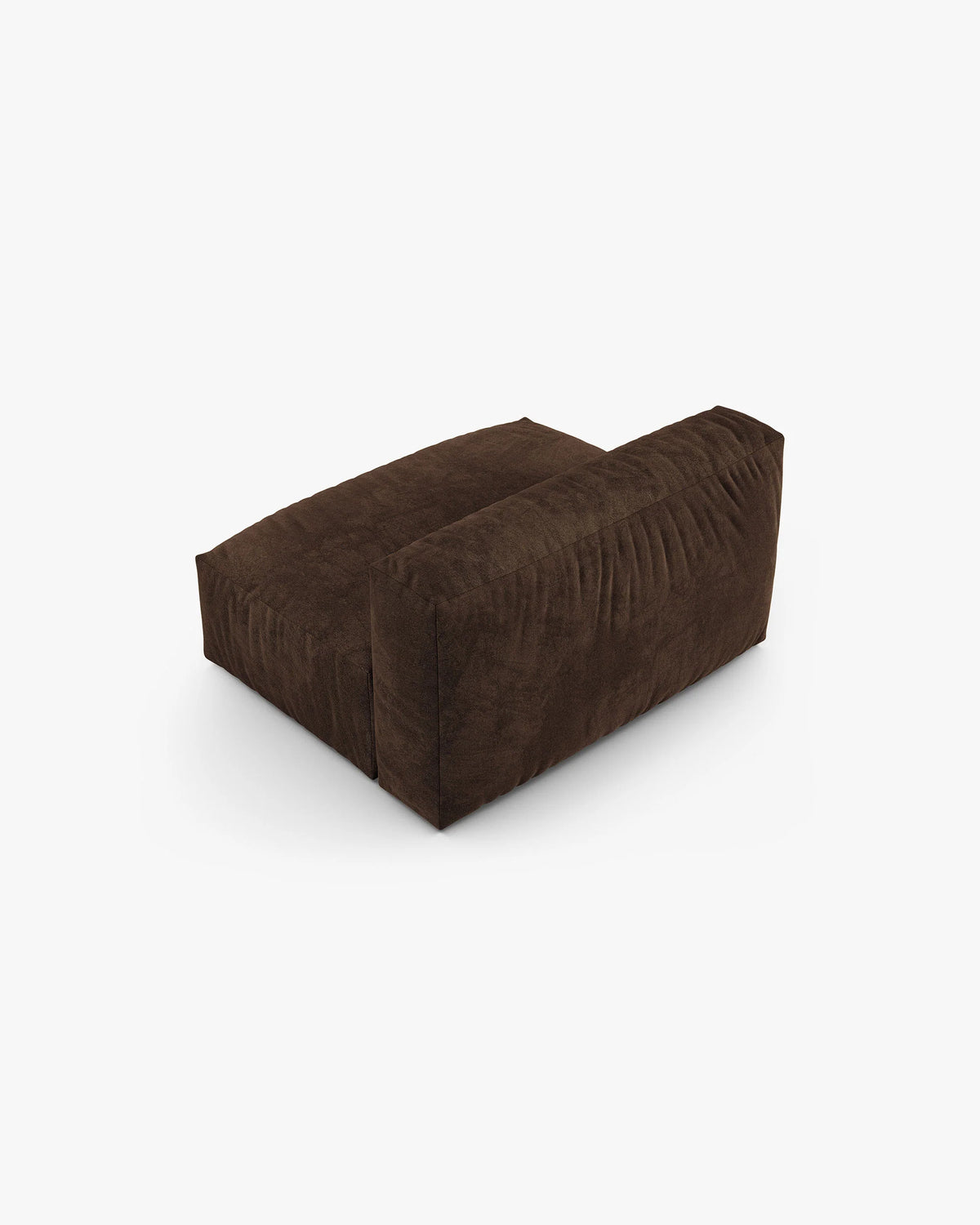 Sofa modulárna zamatová MARTINA XL - stredný modul čokoládový