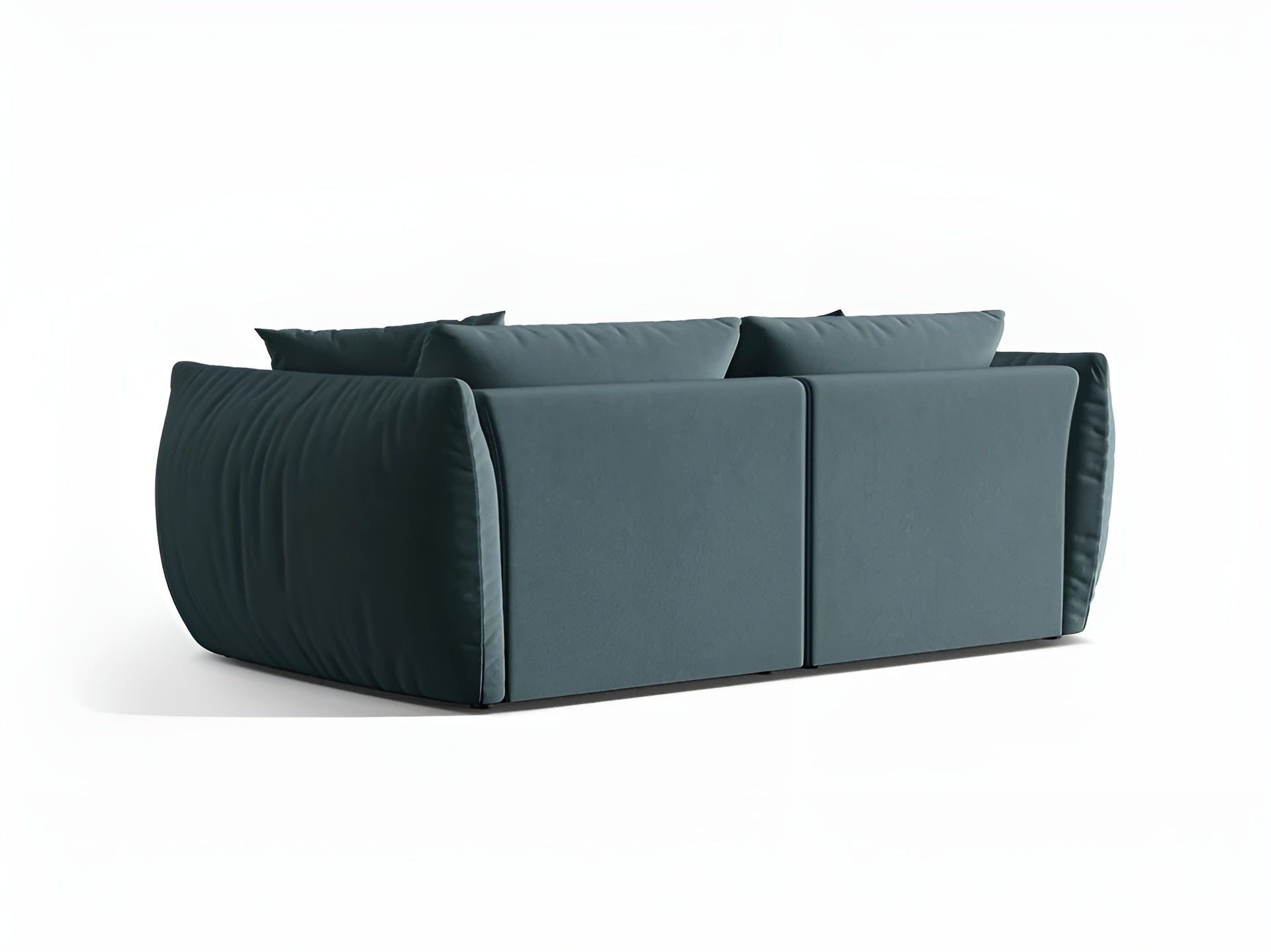 CHRIS light blue velvet 3-seater sofa