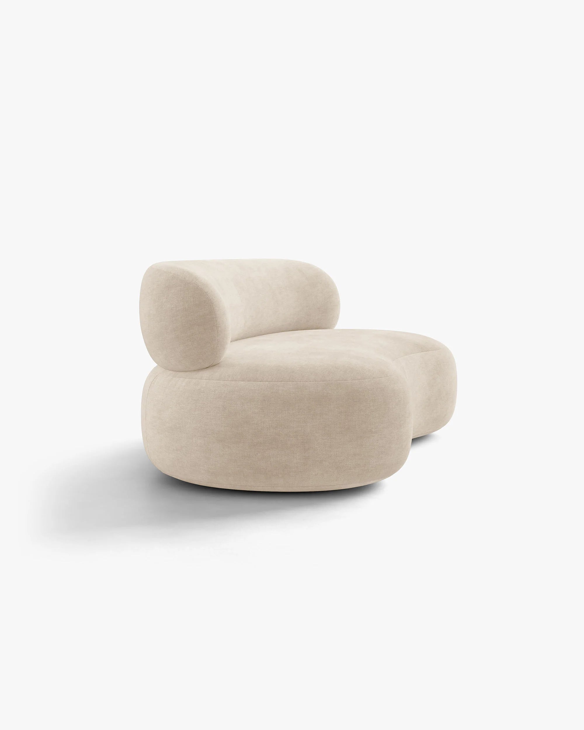 Sofa pre 3 osoby AURA svetlo béžový šenil