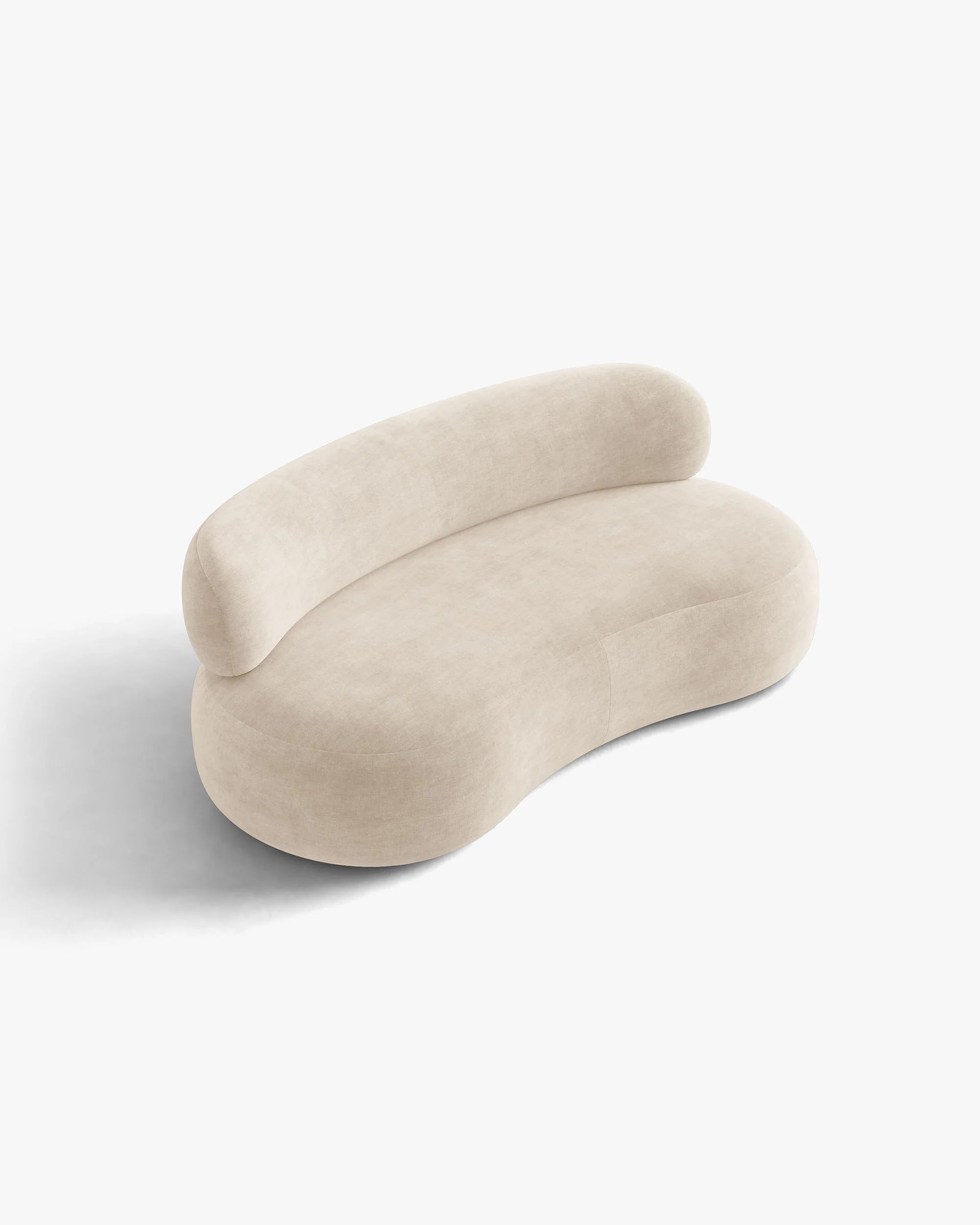 Sofa pre 3 osoby AURA svetlo béžový šenil