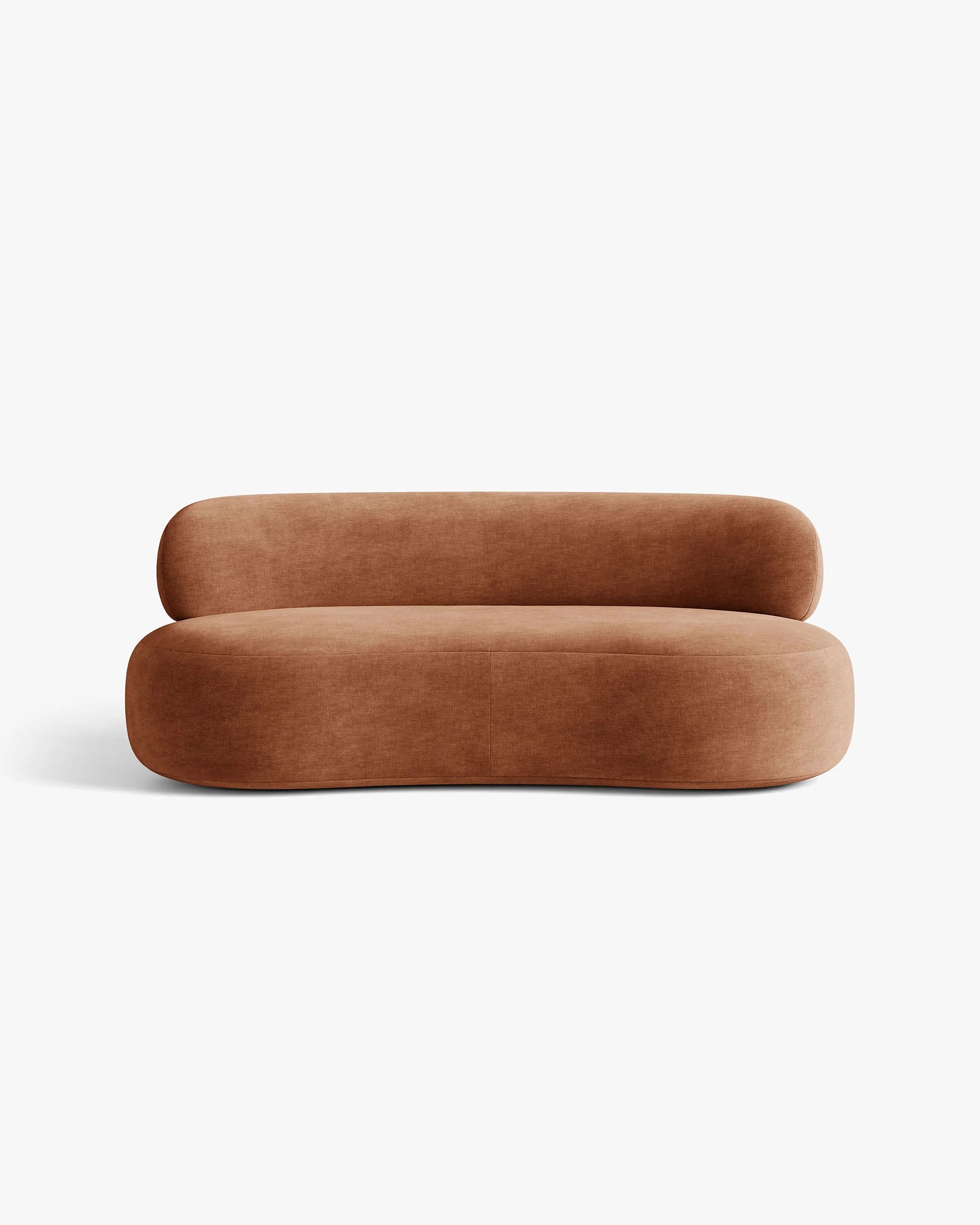 Sofa 3-osobová AURA tehlovočervený šenil