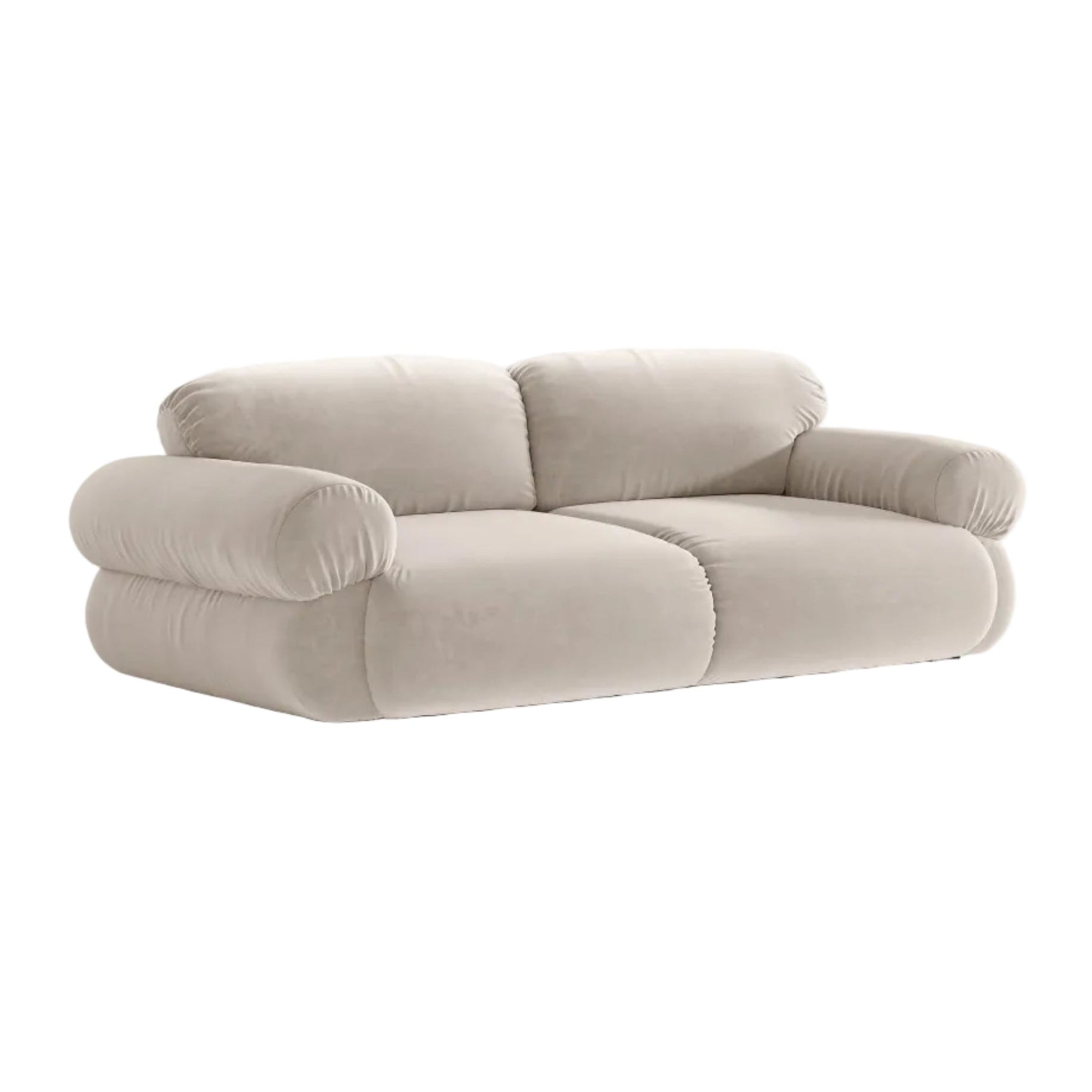 Sofa pre 3 osoby, zamatová OPHELIA, béžová