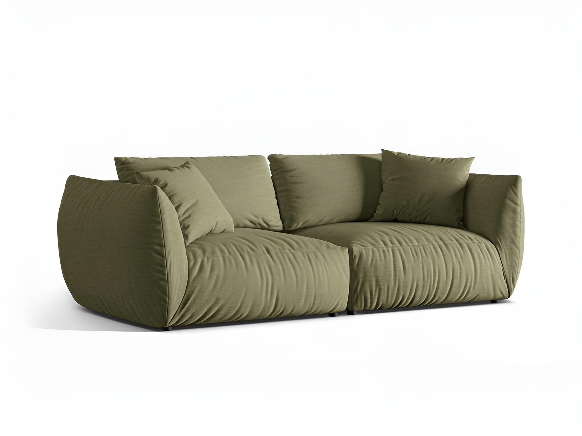 4-seater Sofa CHRIS green chenille