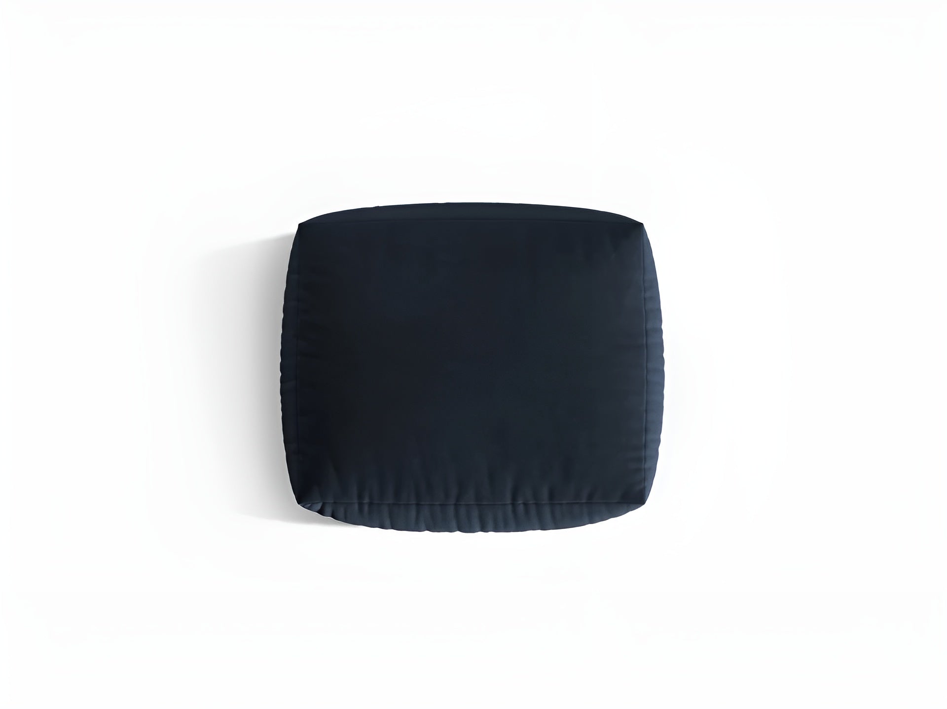 CHRIS royal blue velvet pouf