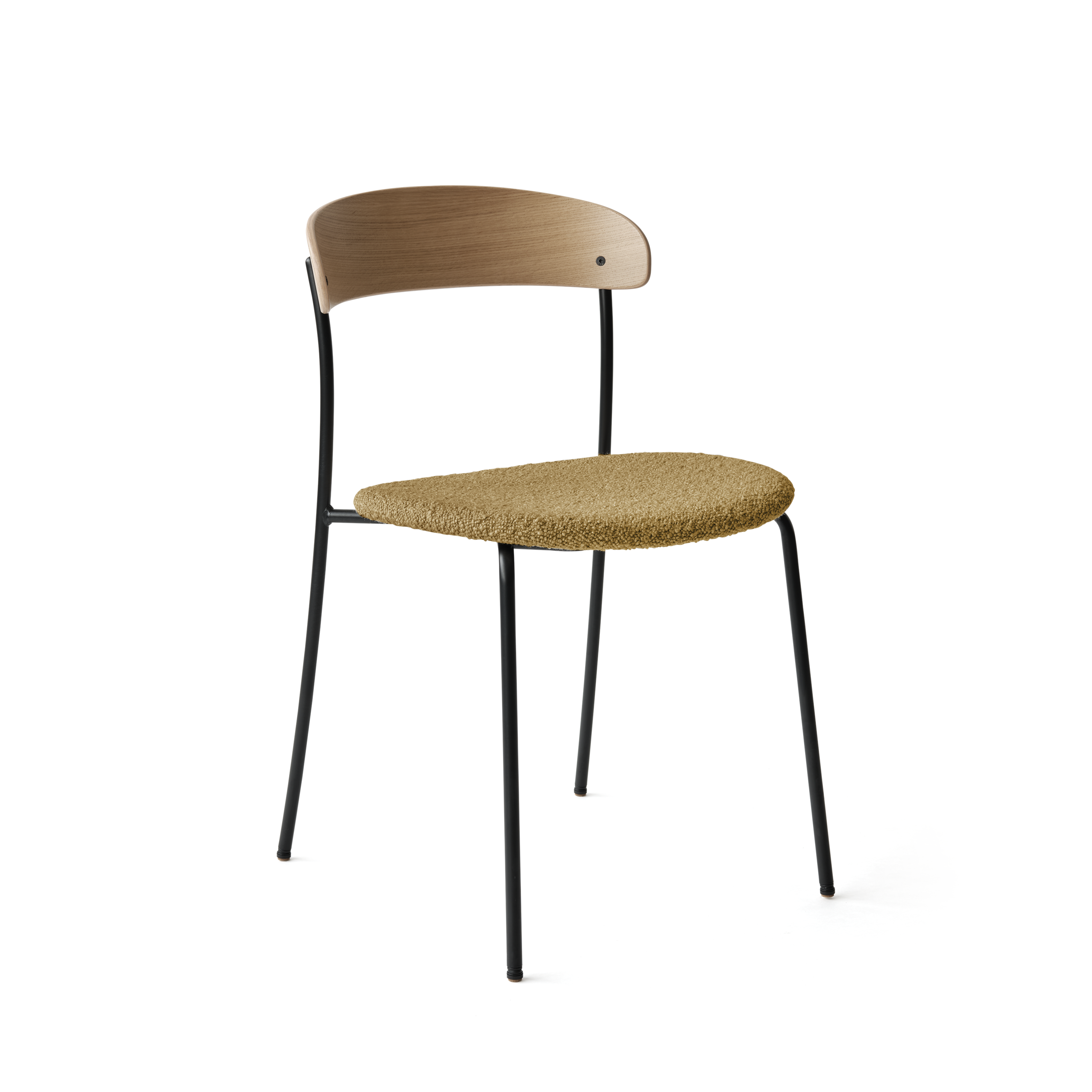 Čalúnená stolička MISSING s dubovou dyhou