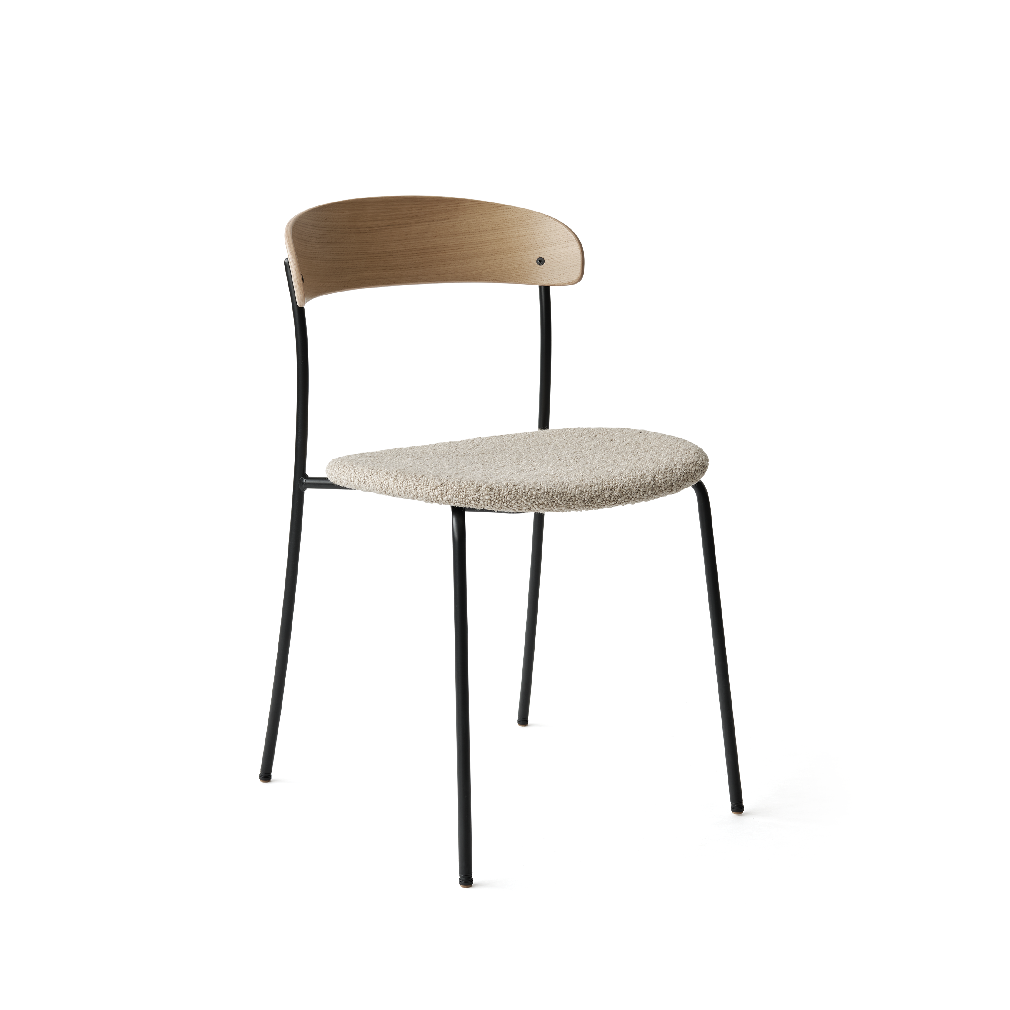 Čalúnená stolička MISSING s dubovou dyhou