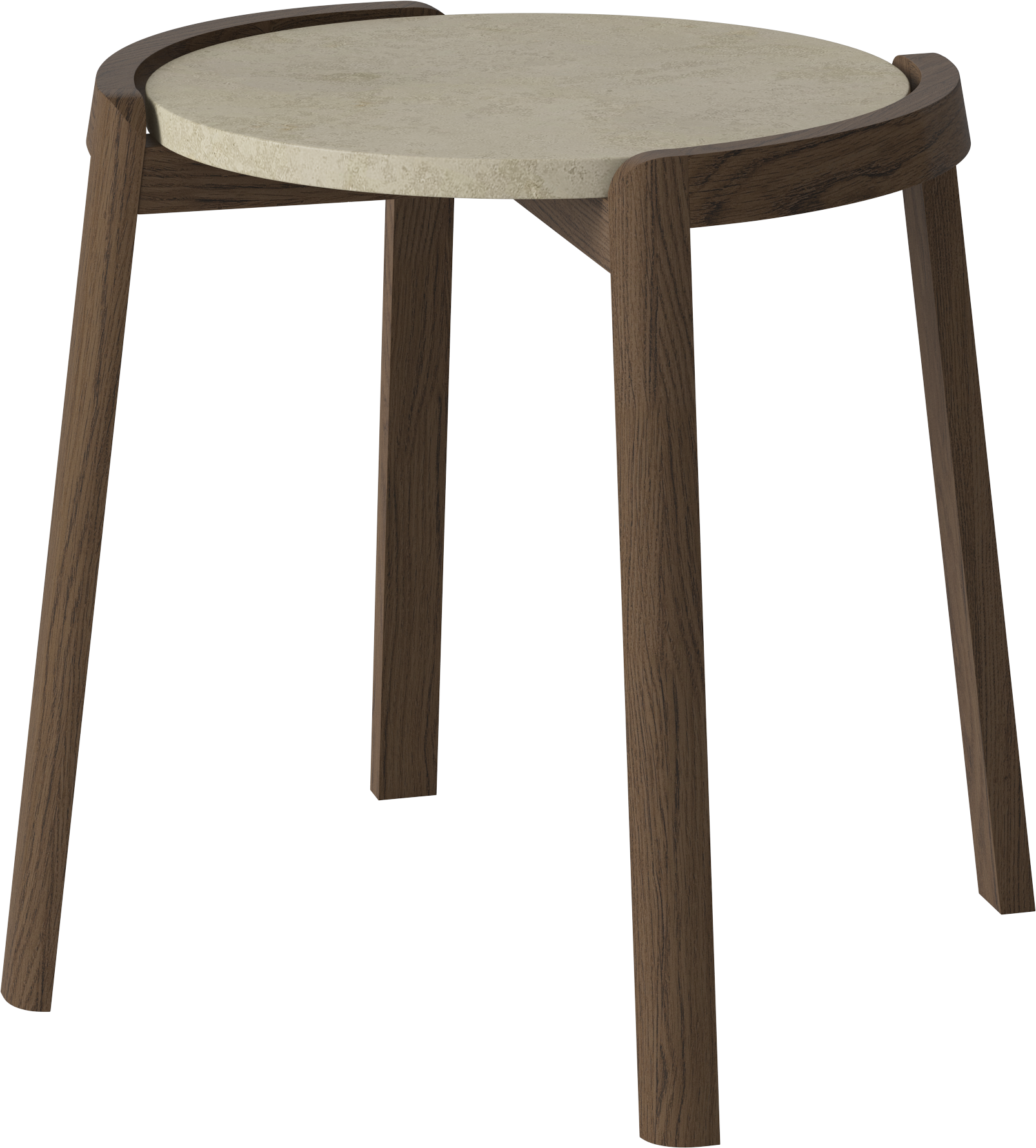 Kávový stolík MIX mramor s tmavým dubovým drevom