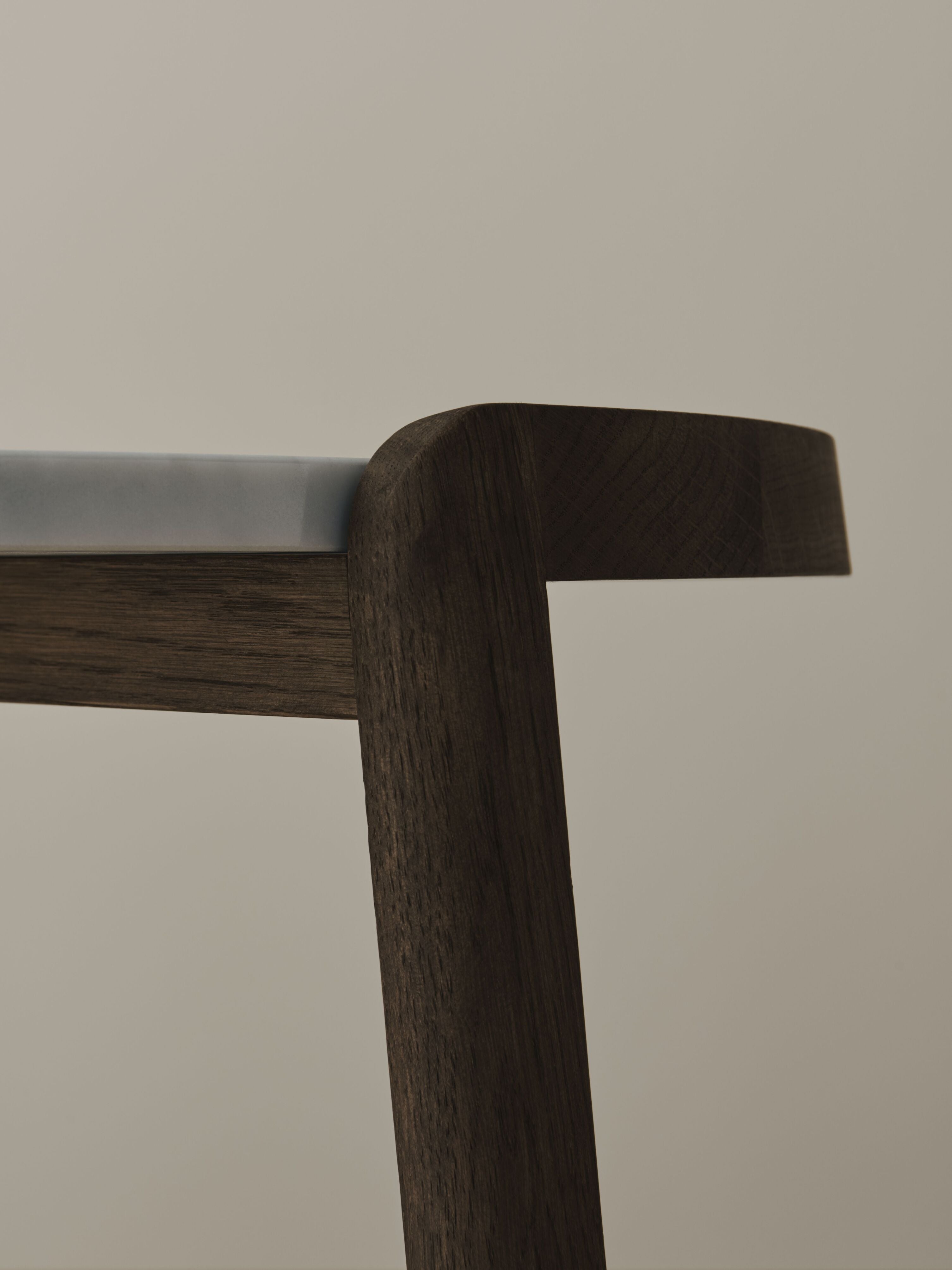 Kávový stolík MIX mramor s tmavým dubovým drevom