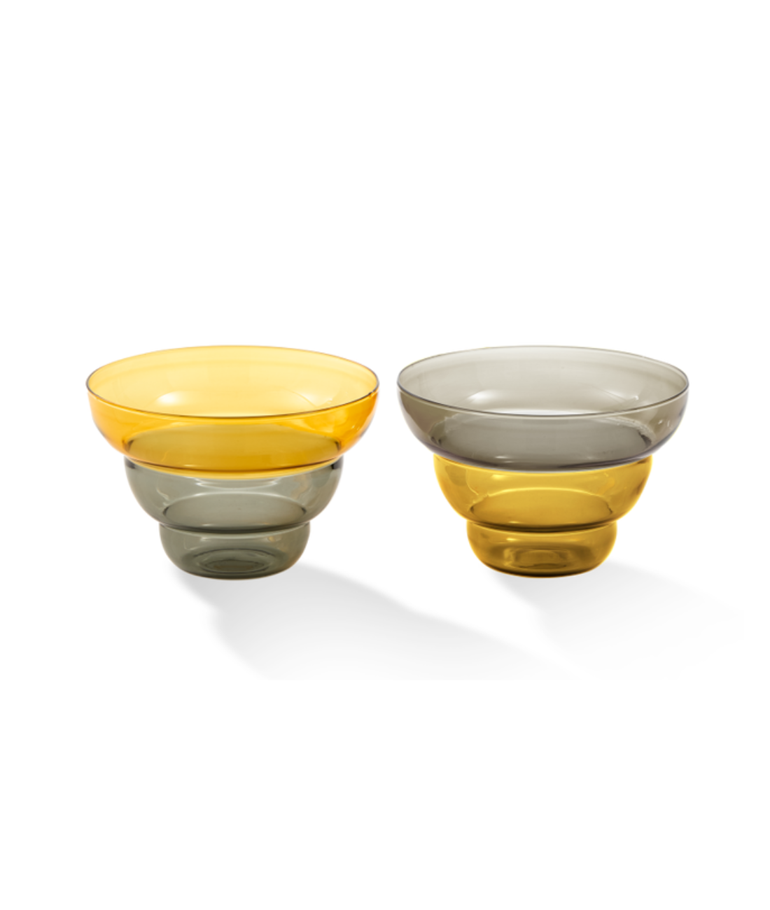 MIZU KIRI yellow and gray bowl set