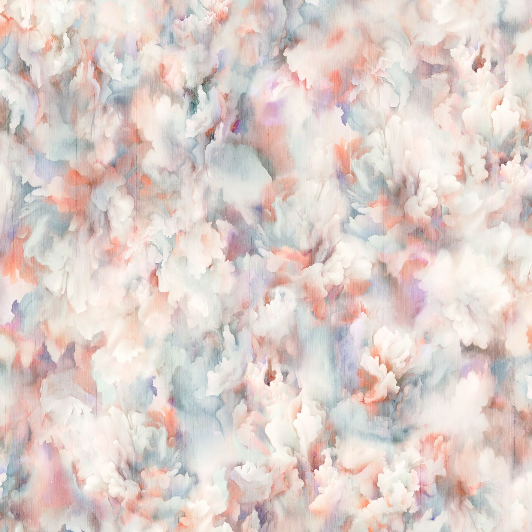 Textilná tapeta z hodvábu s motívom kvetinových lupienkov SILK BOMBIS ružová s modrou