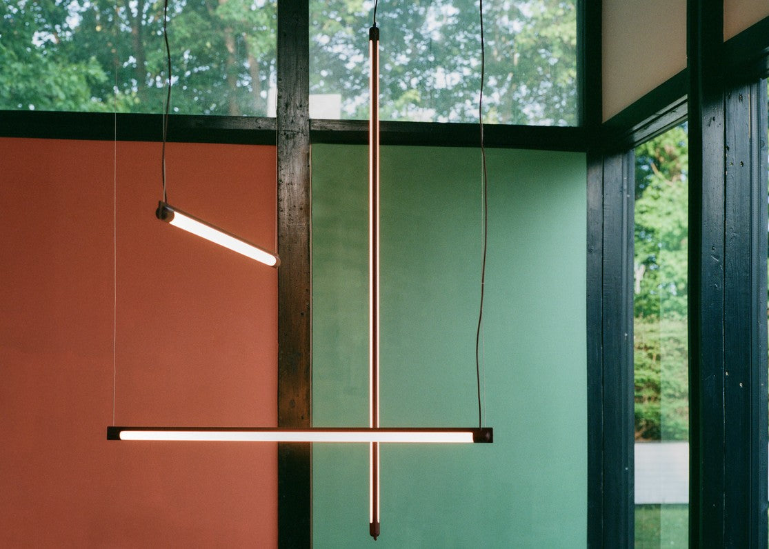 Závesná lampa FINE bordová