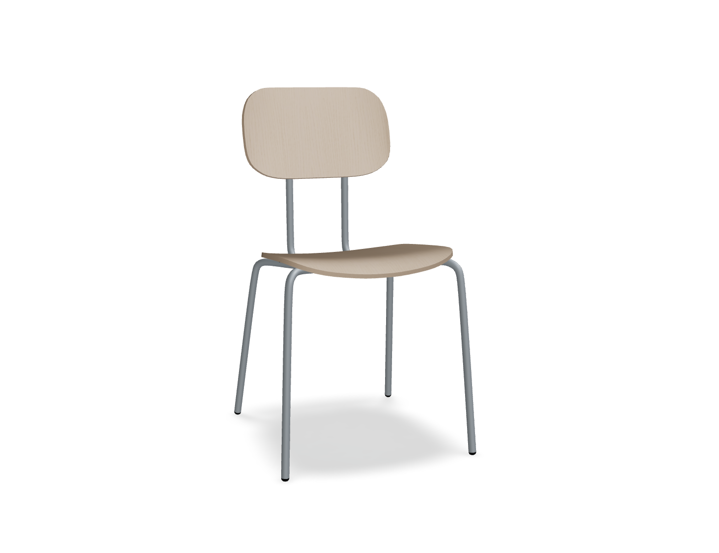 Krzesło NEW SCHOOL ciemnoszara podstawa – .mdd