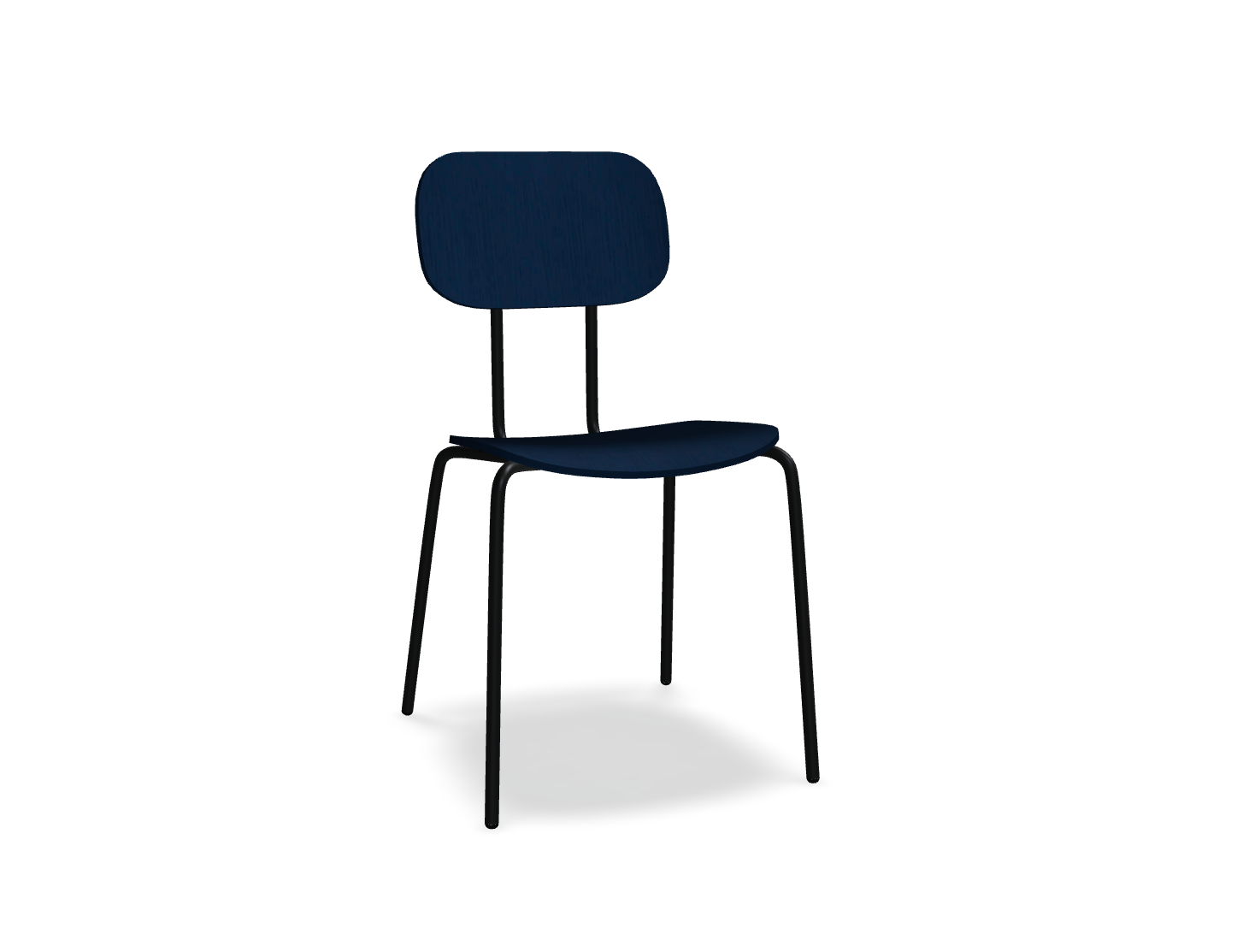Krzesło NEW SCHOOL czarna podstawa – .mdd