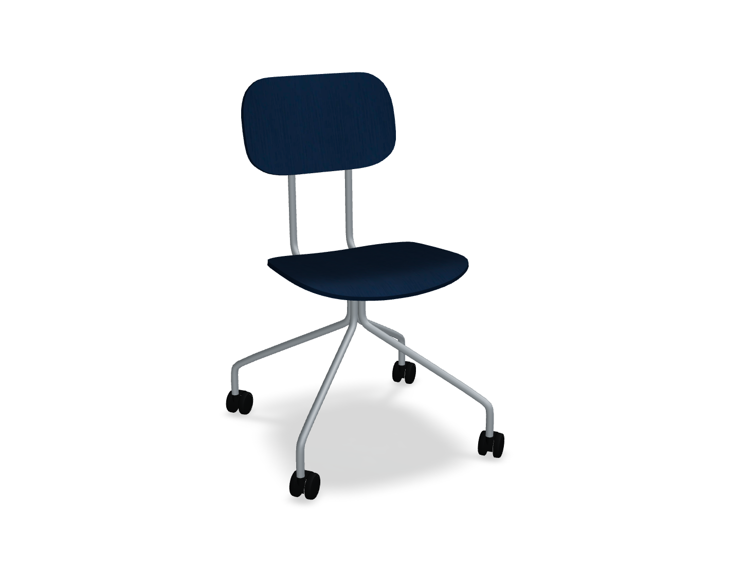 Krzesło biurowe NEW SCHOOL ciemnoszara podstawa – .mdd