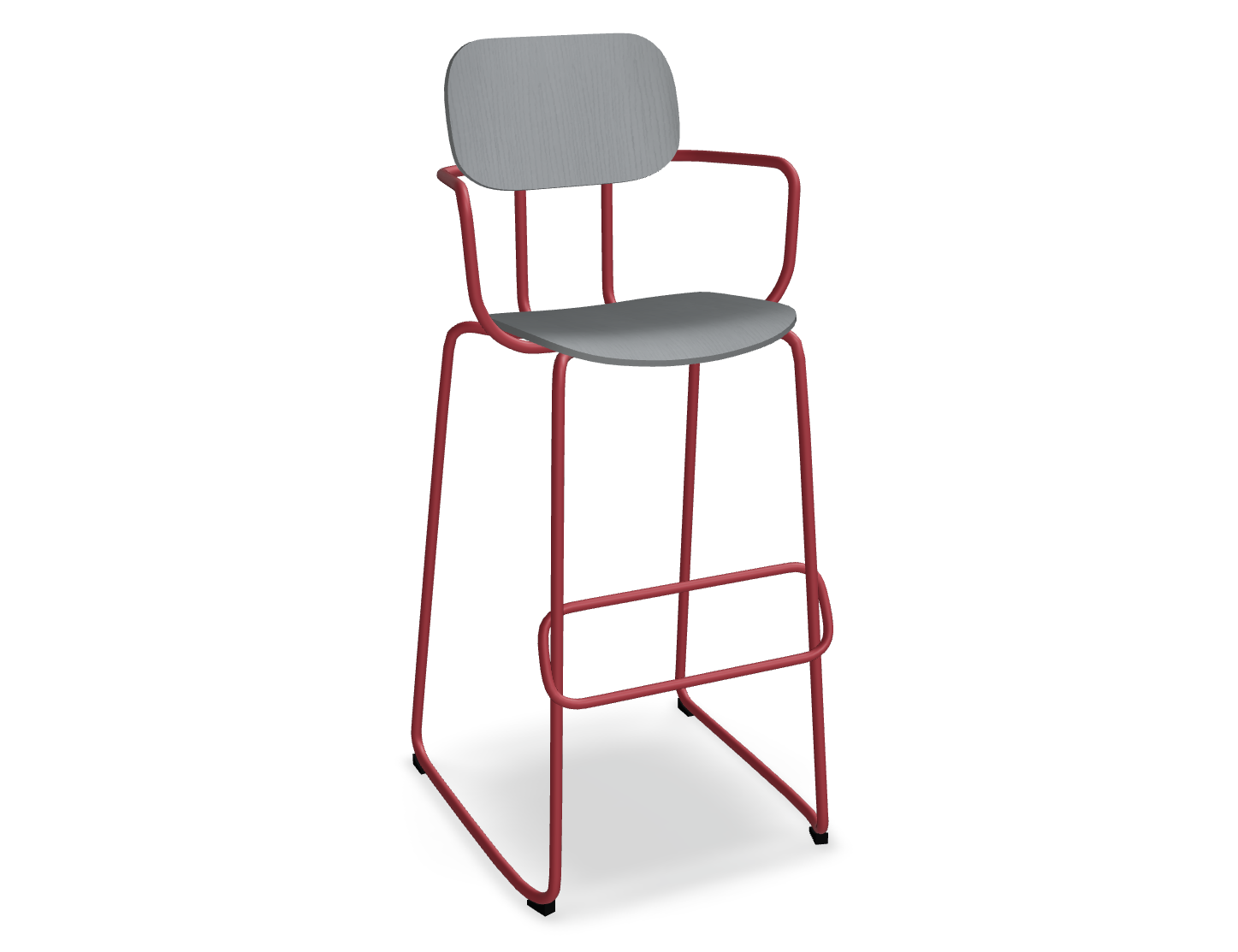 Hoker NEW SCHOOL czerwona podstawa – .mdd
